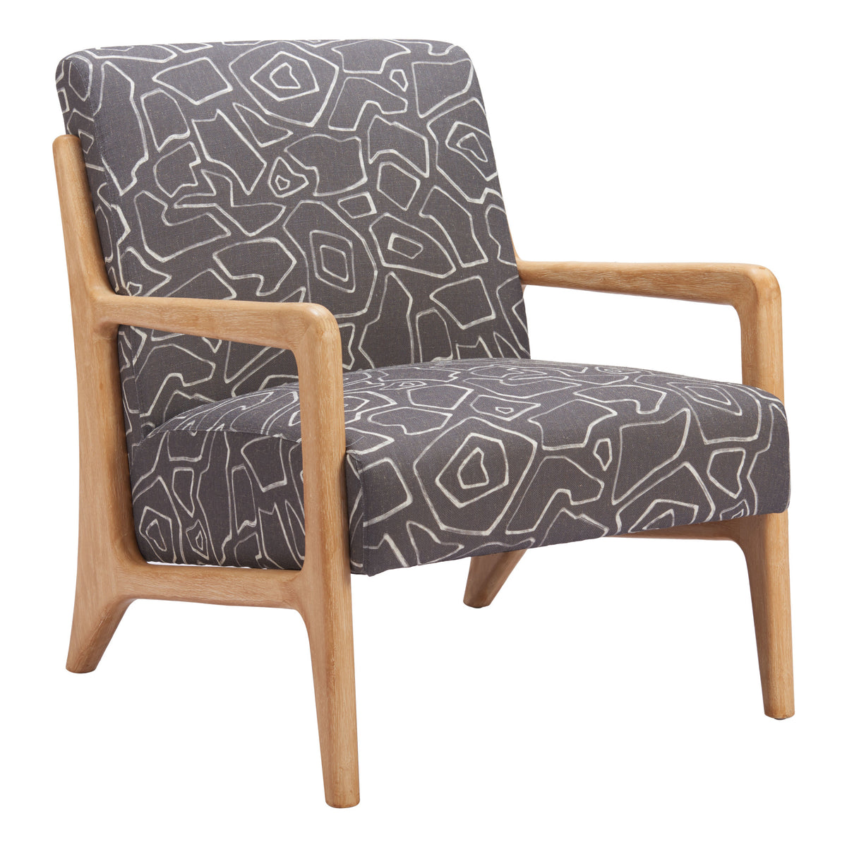 Runa Accent Chair Gray & Natural