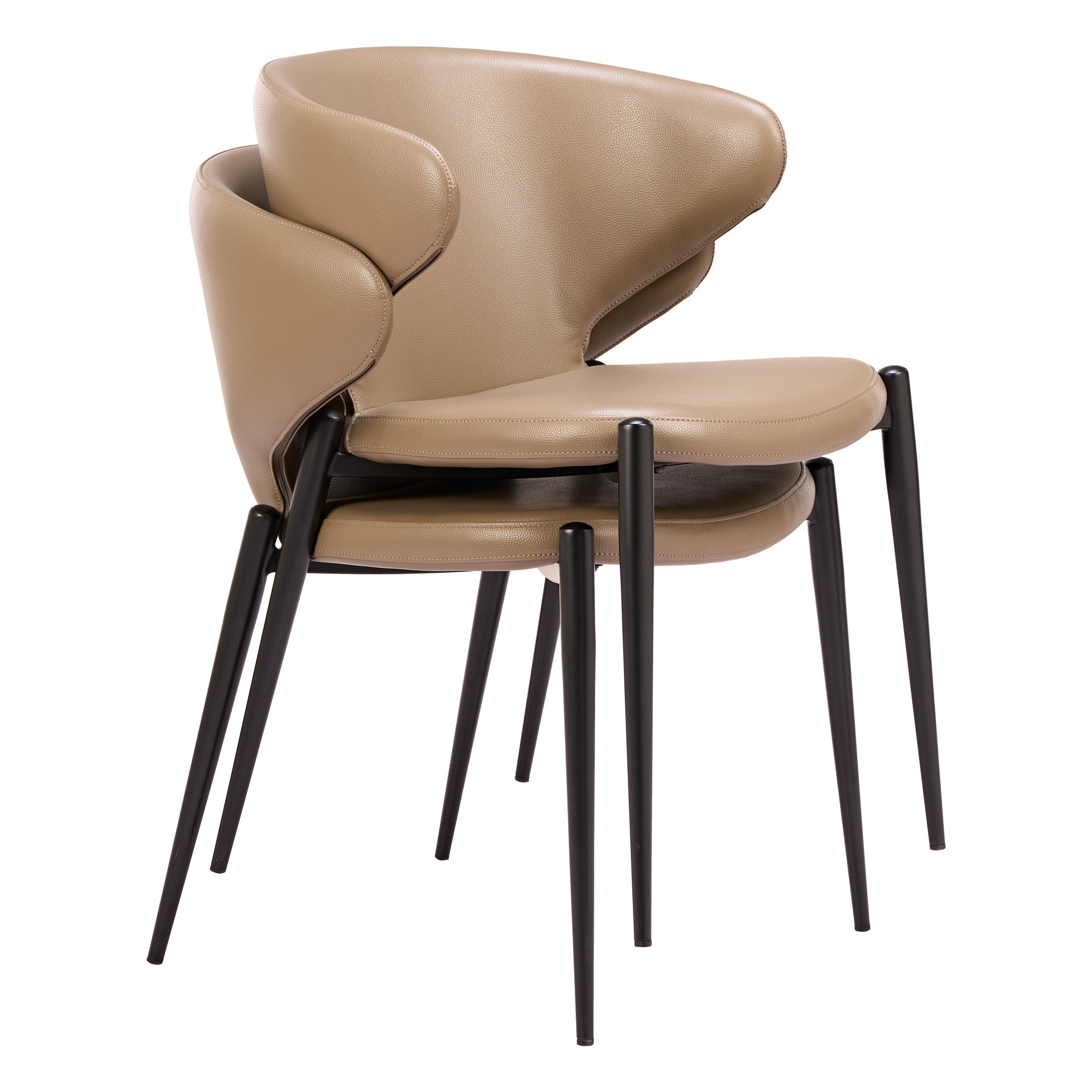 Lino Dining Chair (Set of 2) Taupe