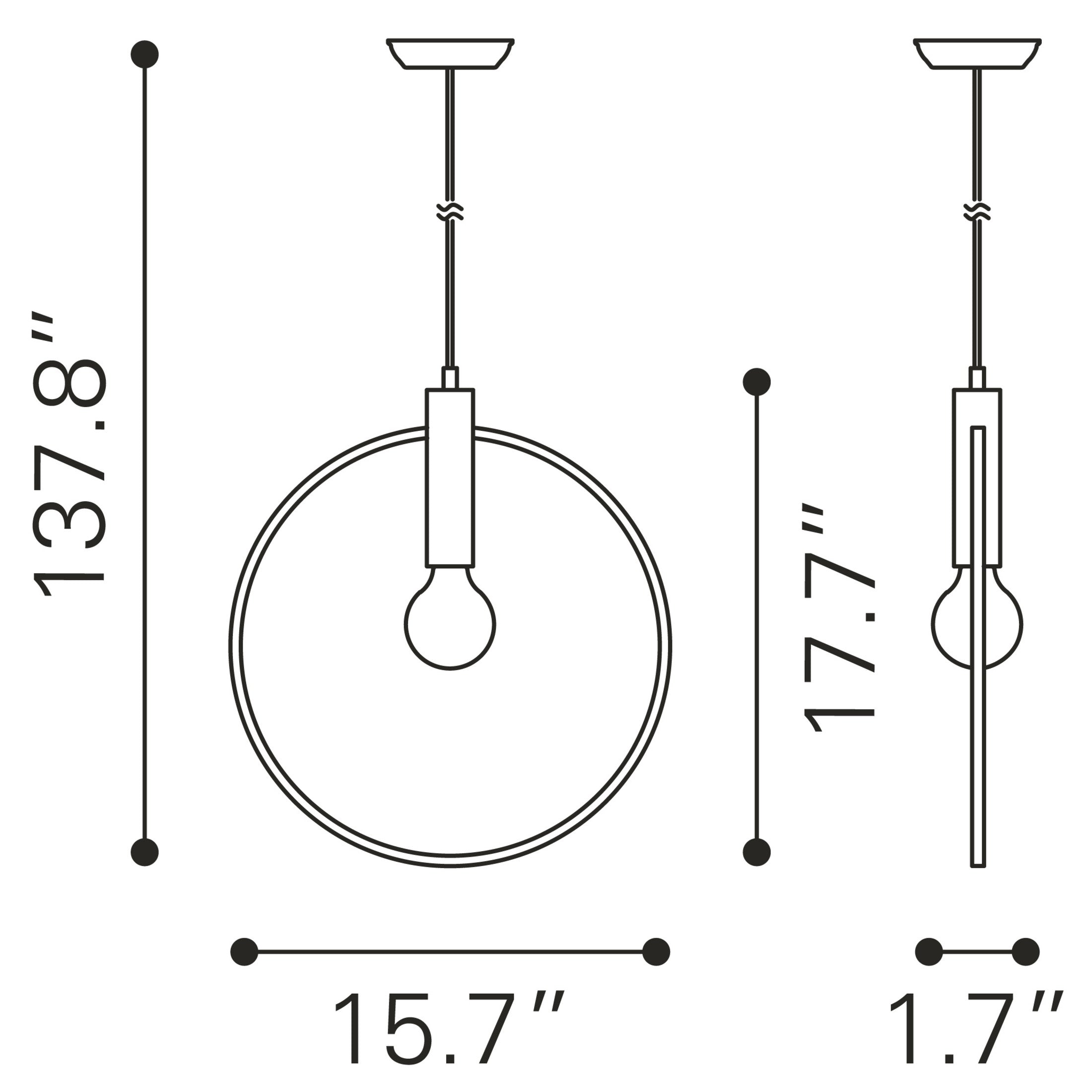 Irenza Ceiling Lamp Brass