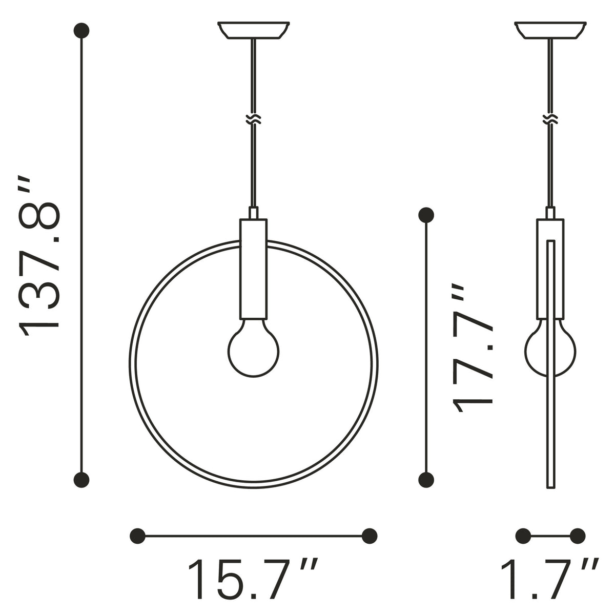 Irenza Ceiling Lamp Brass
