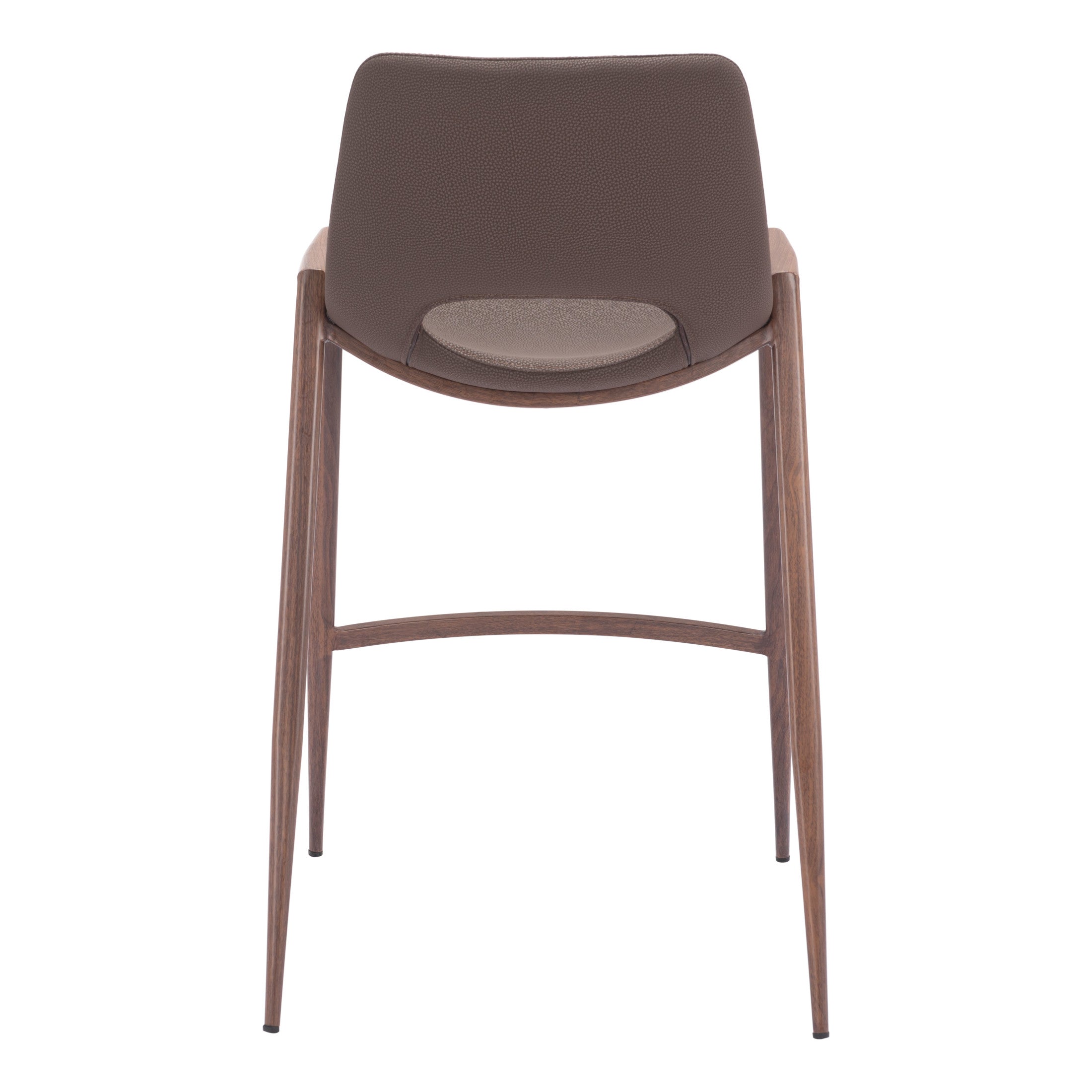 Desi Counter Stool (Set of 2) Brown & Walnut