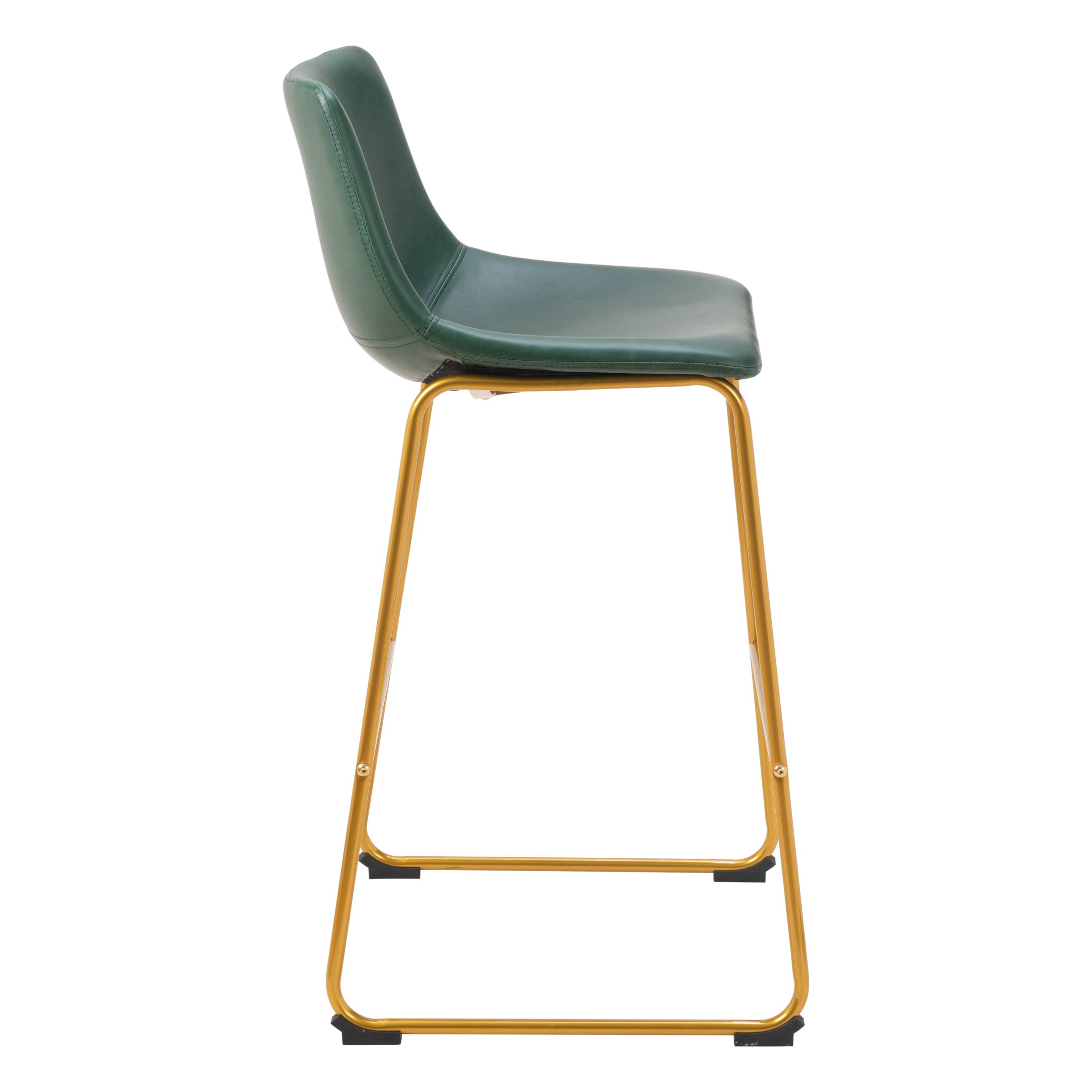 Augusta Barstool (Set of 2) Green & Gold