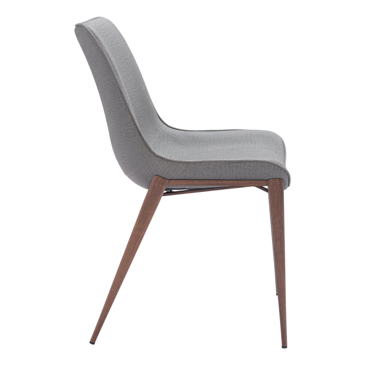 Magnus Dining Chair (Set of 2) Slate Gray & Walnut