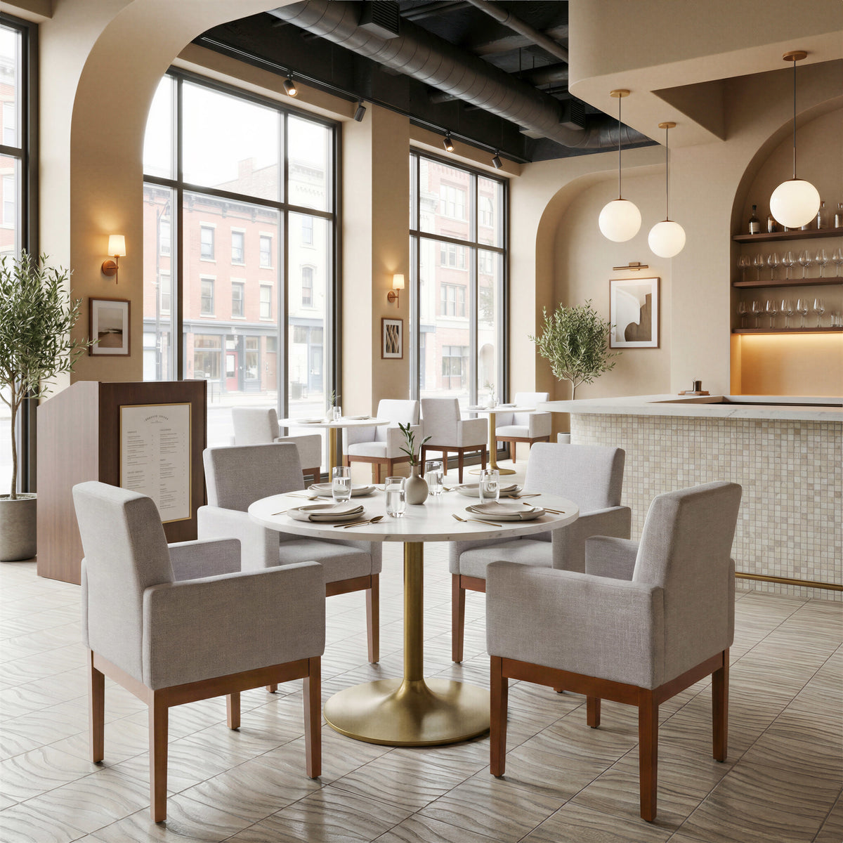 Senzil Dining Chair Ivory