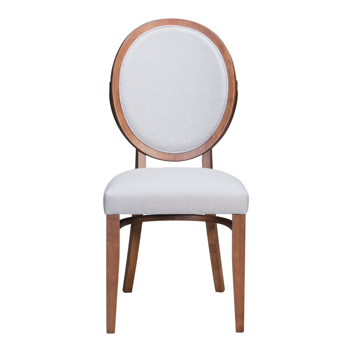 Regents Dining Chair (Set of 2) Walnut & Light Gray