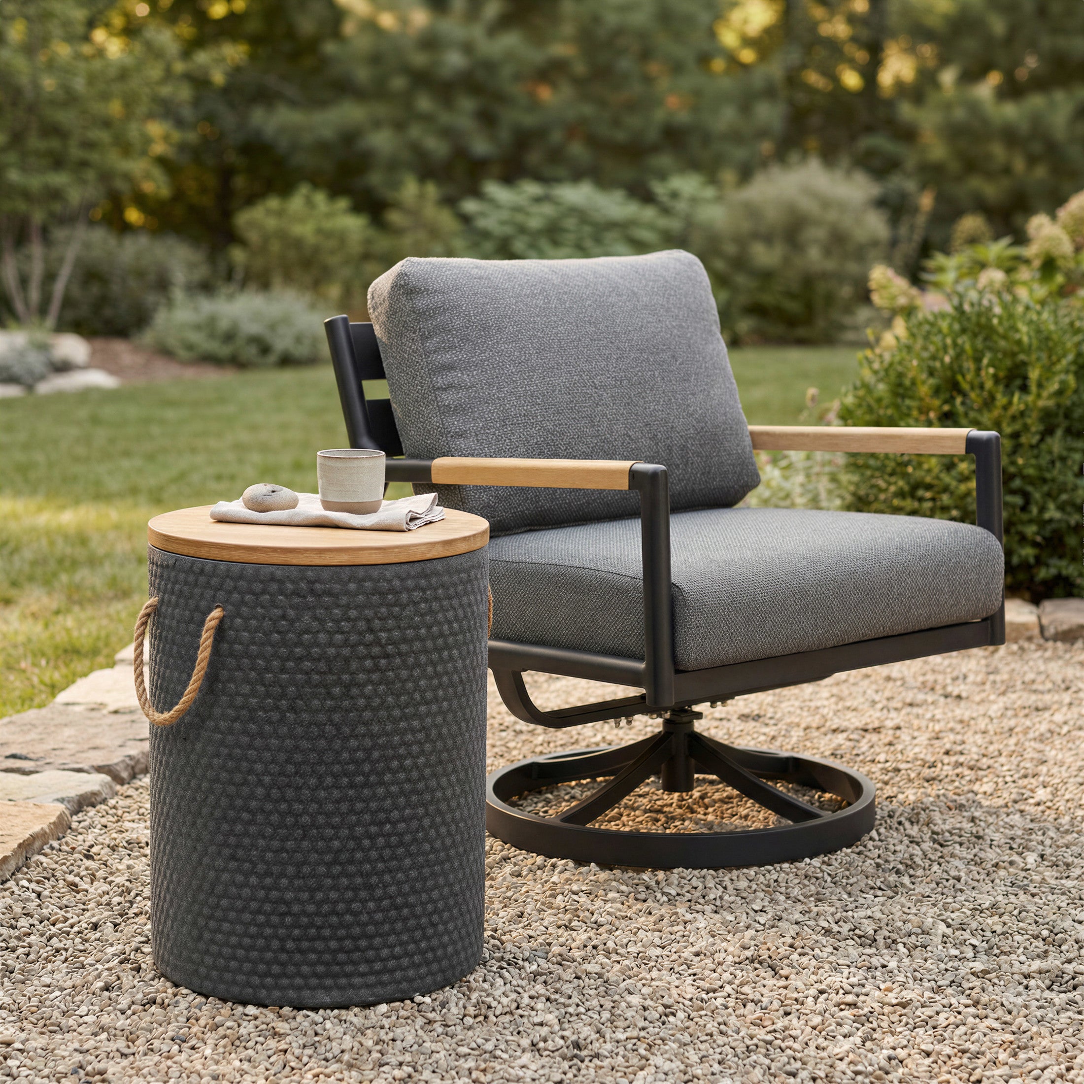 Koleso Swivel Chair Gray
