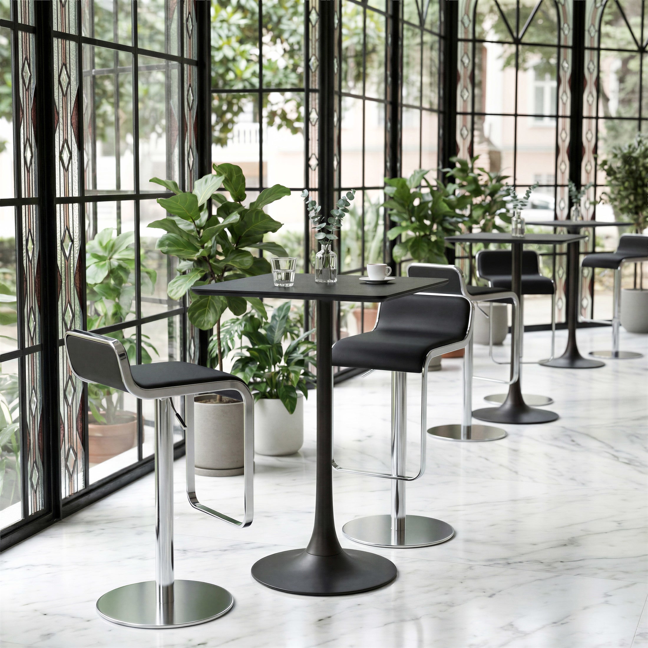 Valleta Bar Table Black