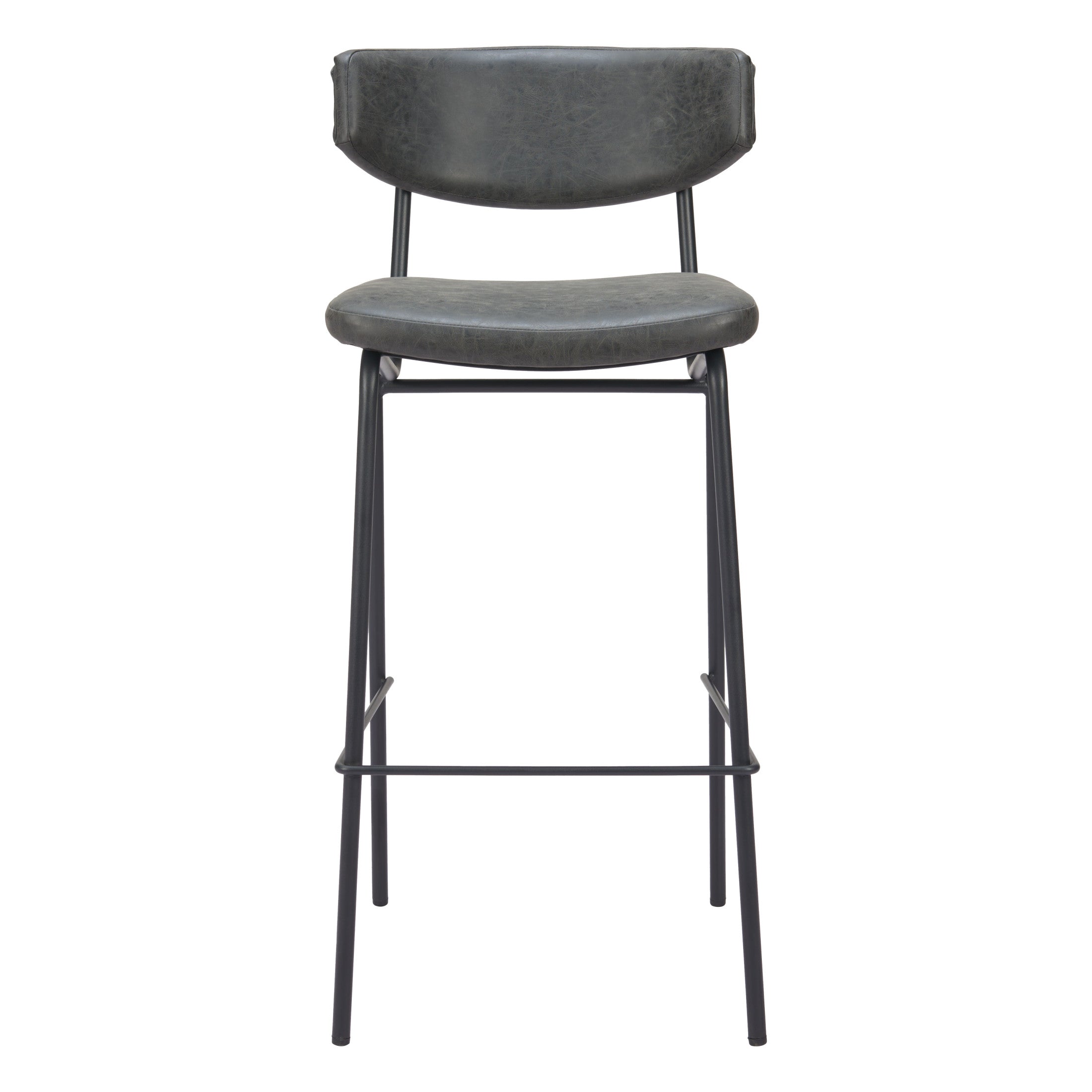 Charon Barstool (Set of 2) Vintage Black
