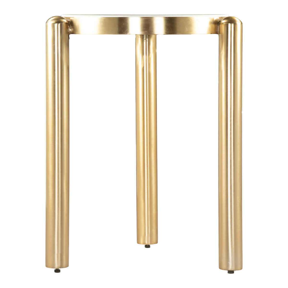 Noan Side Table White & Gold