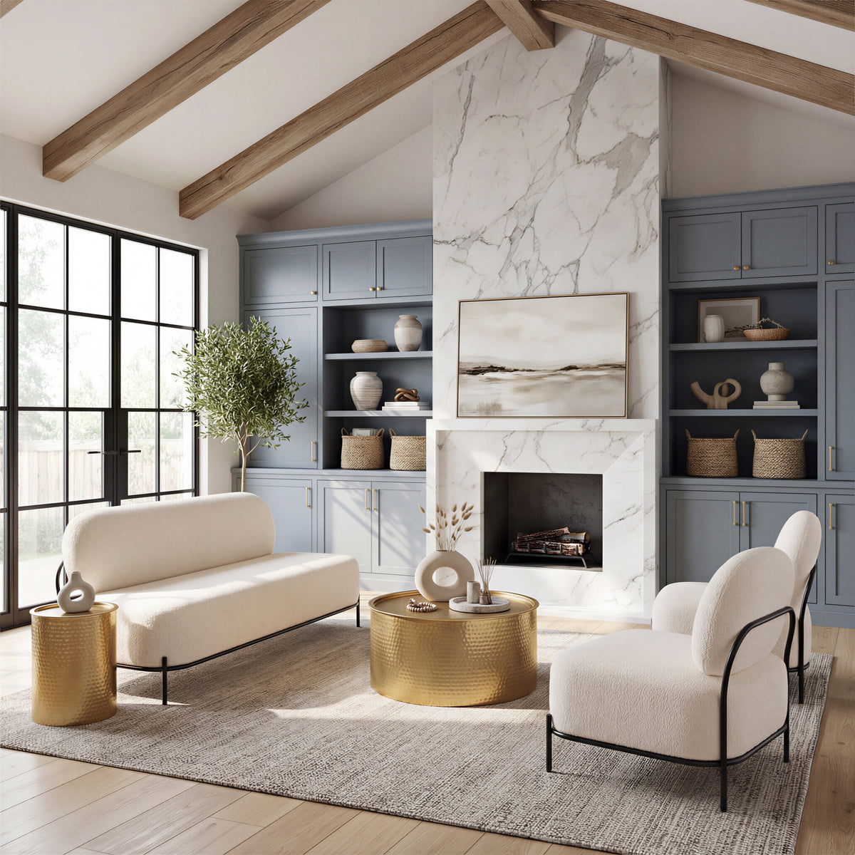 Coldveil Storage Coffee Table Gold