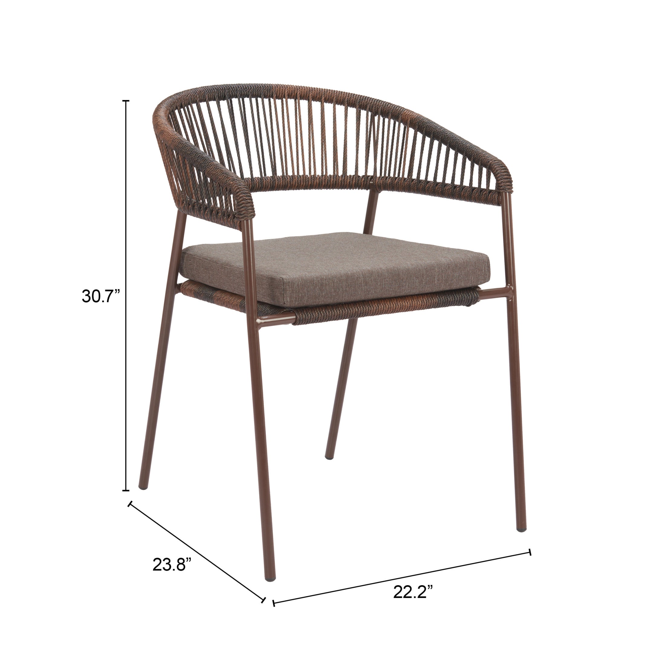 Skye Dining Chair (Set of 2) Brown