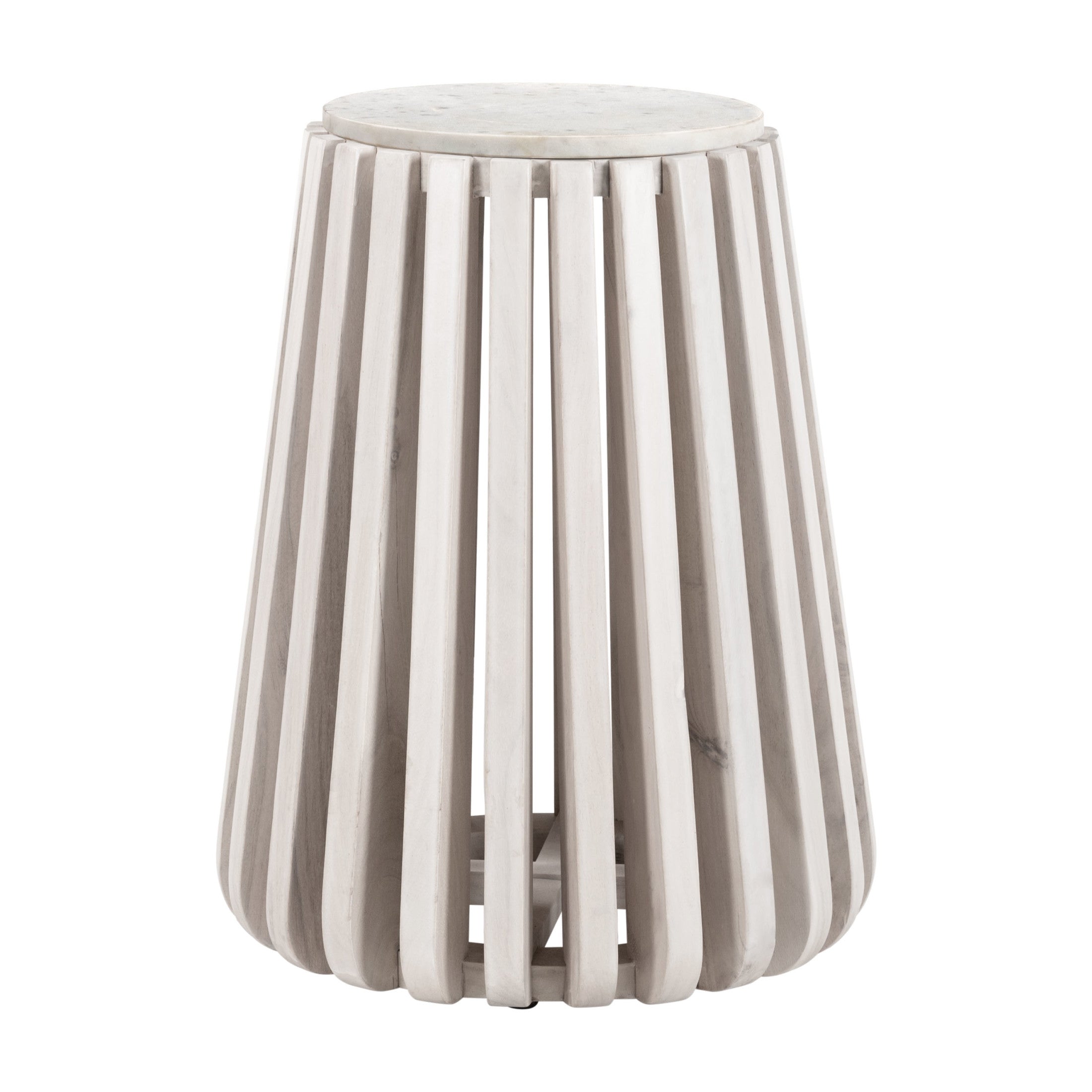Cyprus Side Table White & Whitewashed