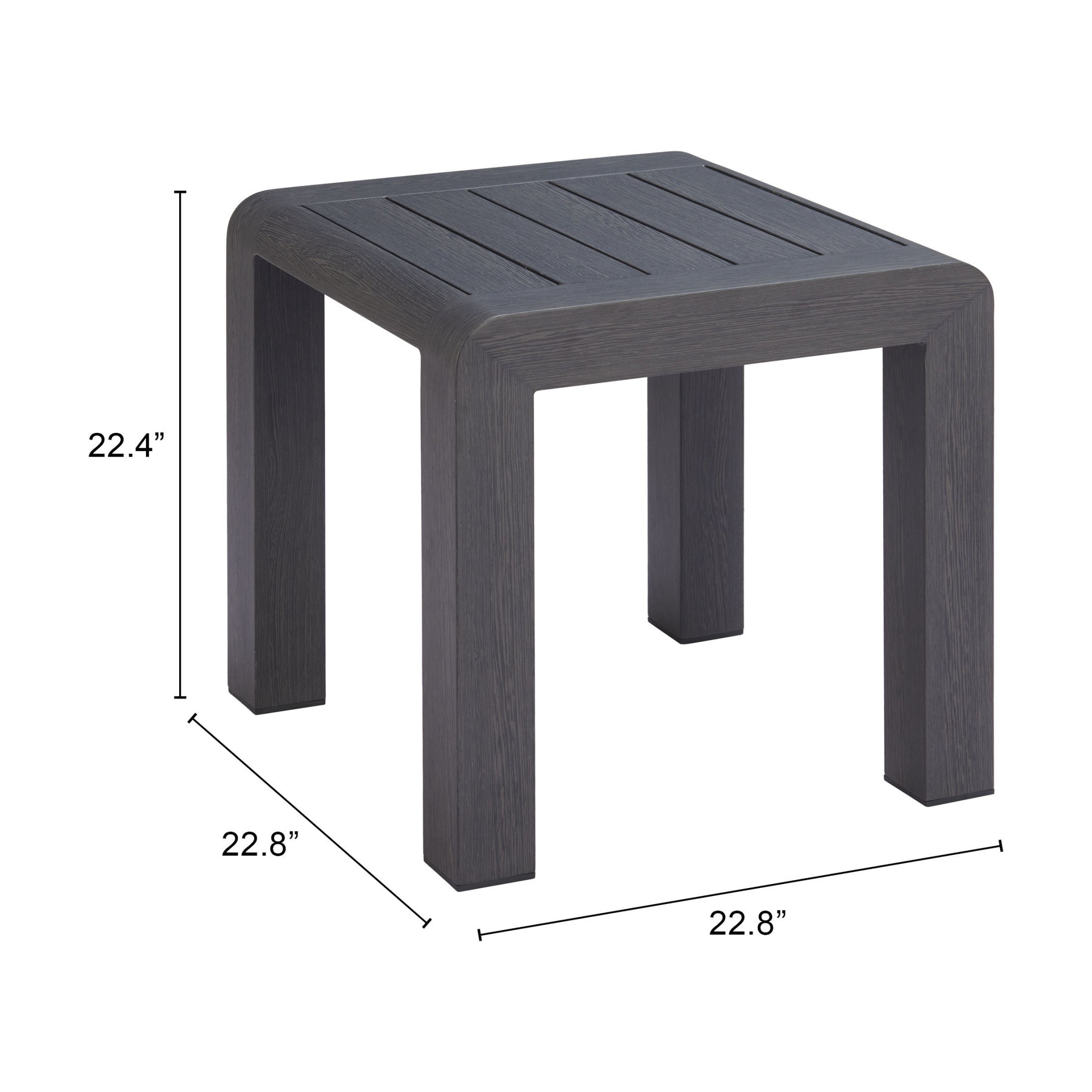 Rolig Side Table Black