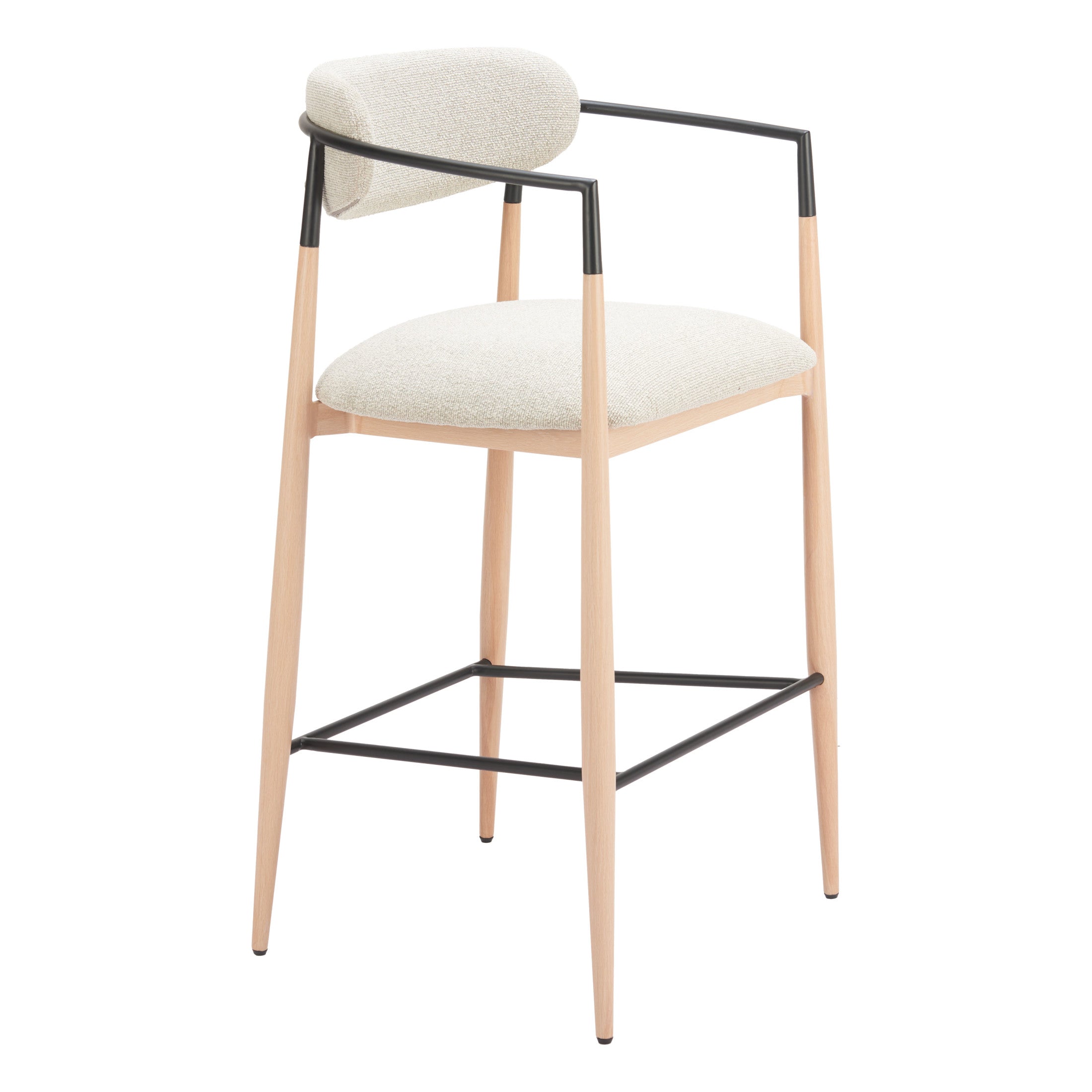 Equinox Barstool Oyster Gray & Natural