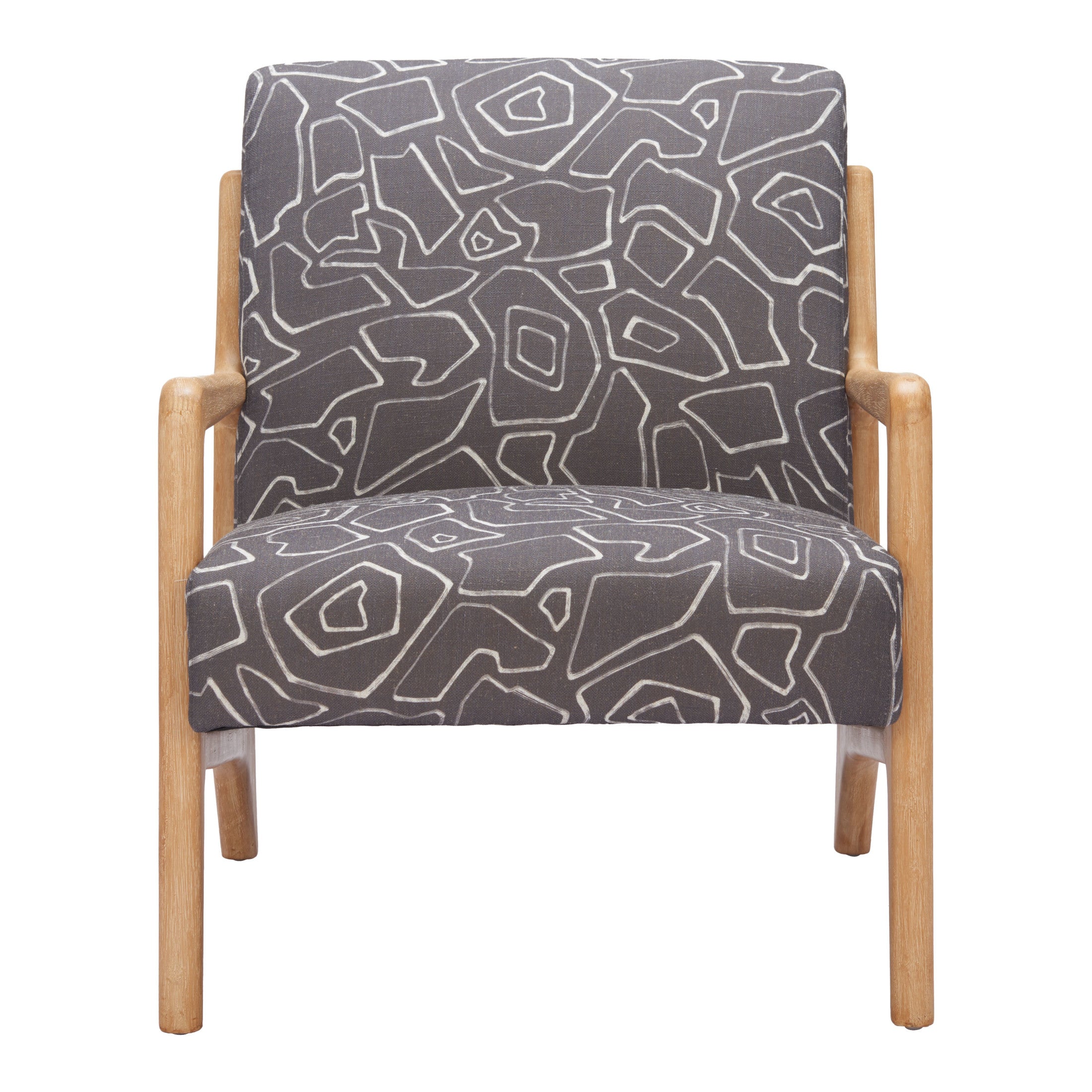 Runa Accent Chair Gray & Natural