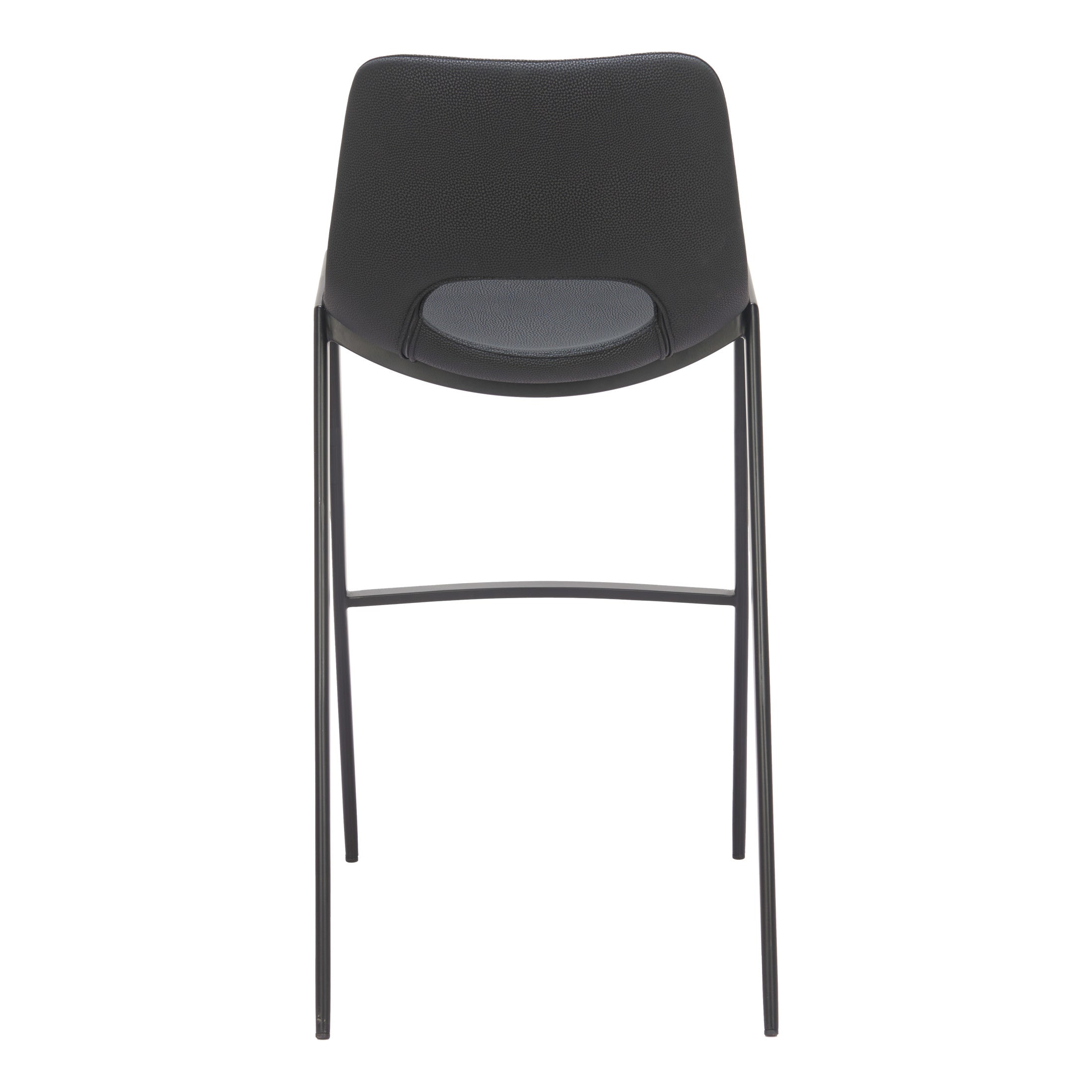 Desi Armless Barstool (Set of 2) Black