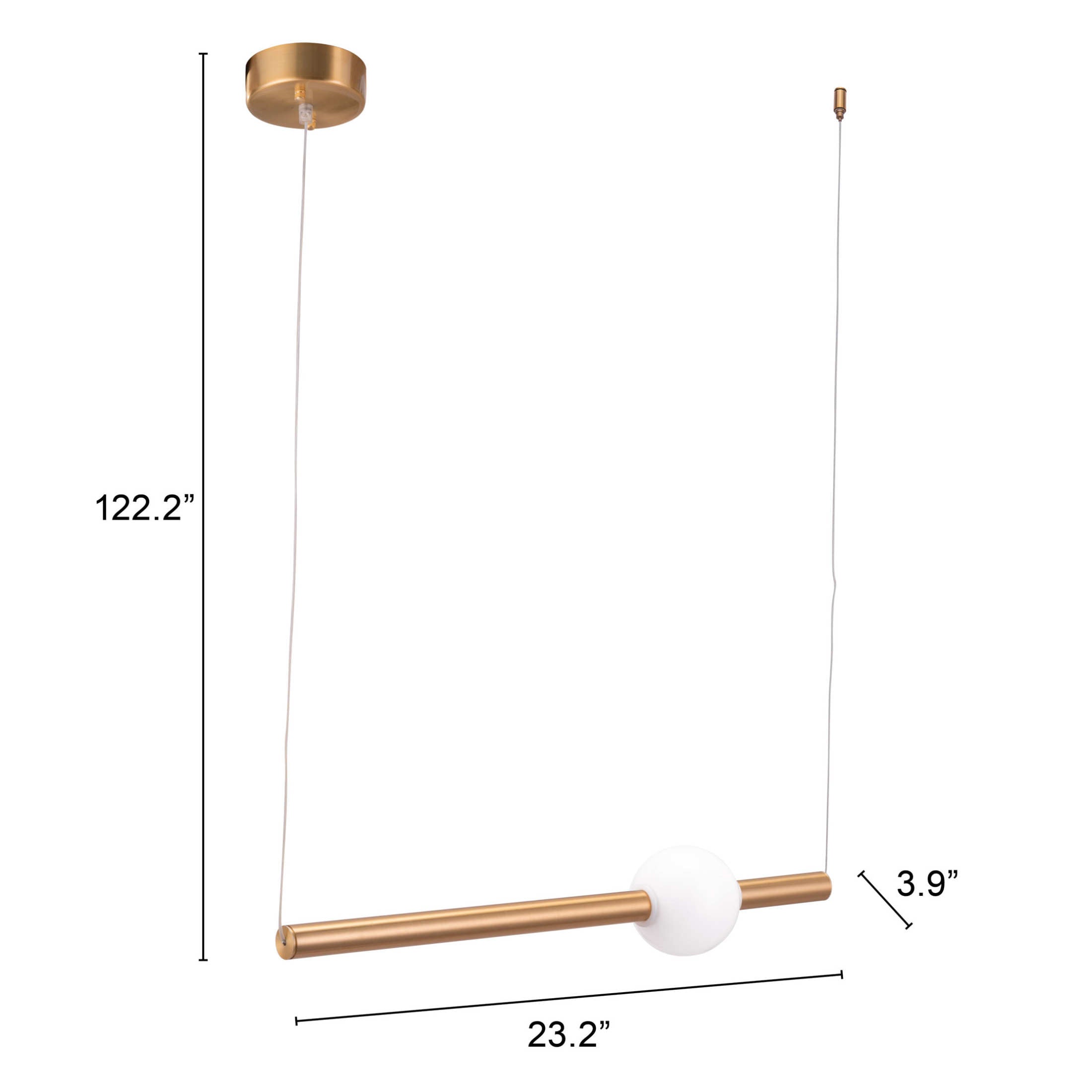Adeo Ceiling Lamp Brass