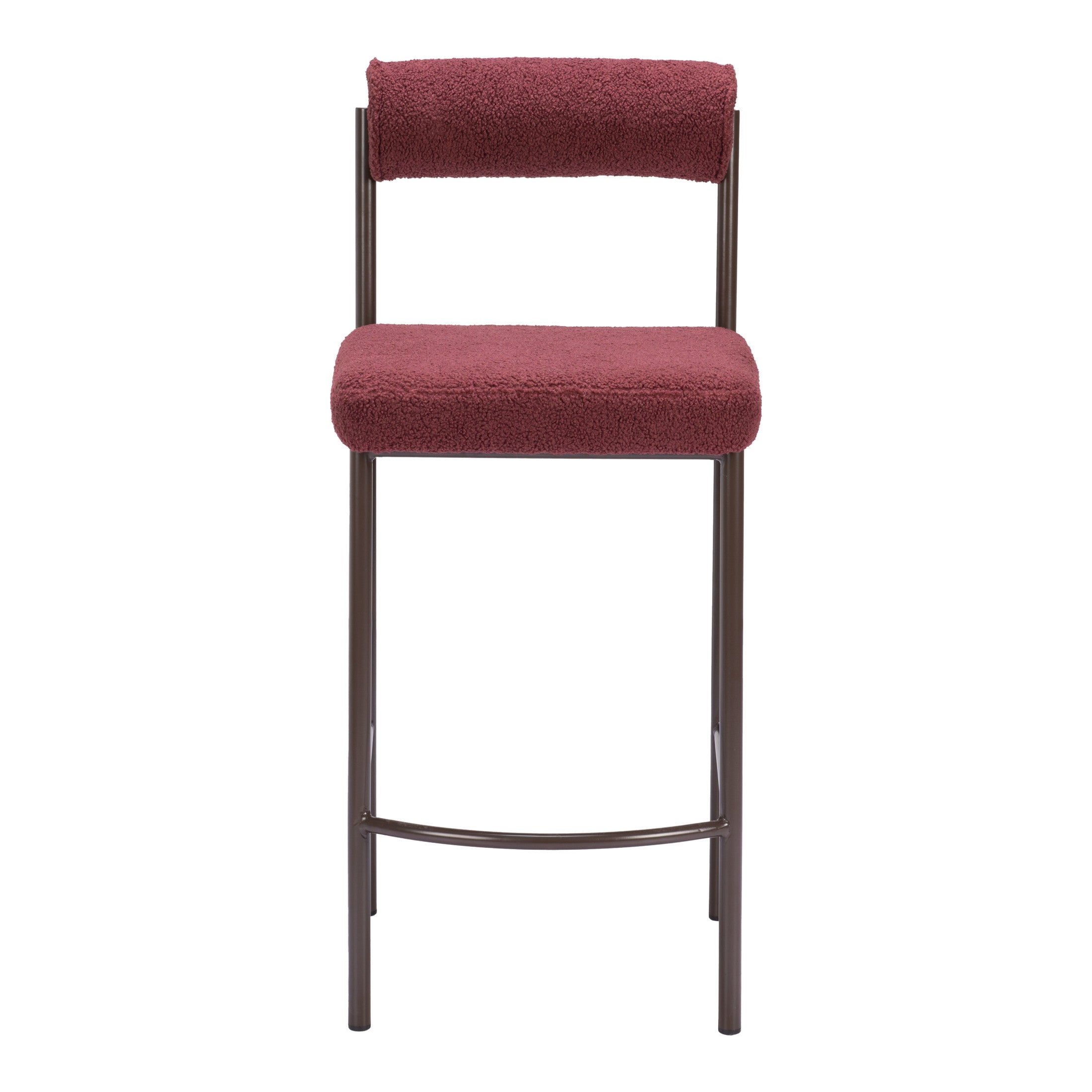 Livorno Counter Stool (Set of 2) Red & Bronze