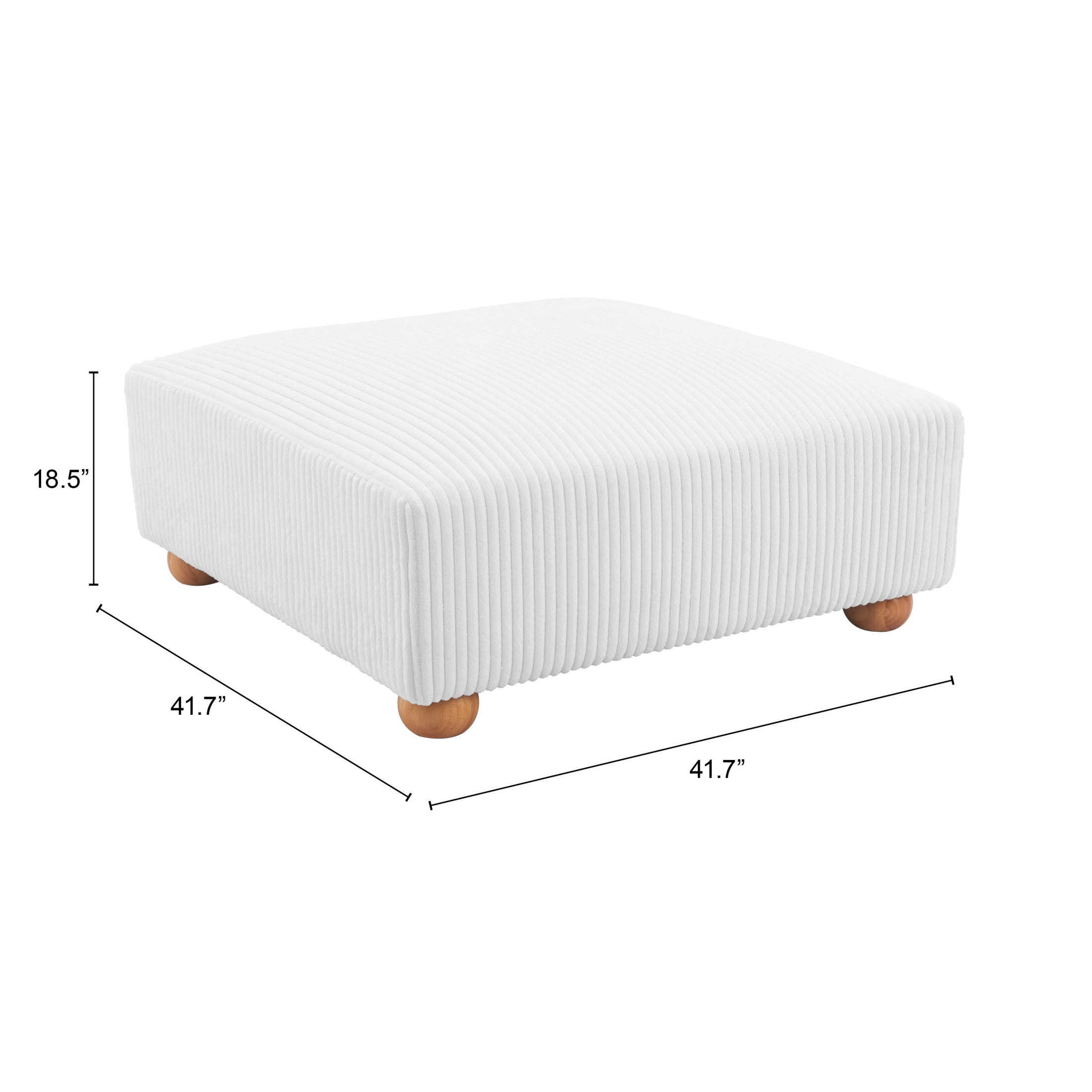 Tayte Ottoman White