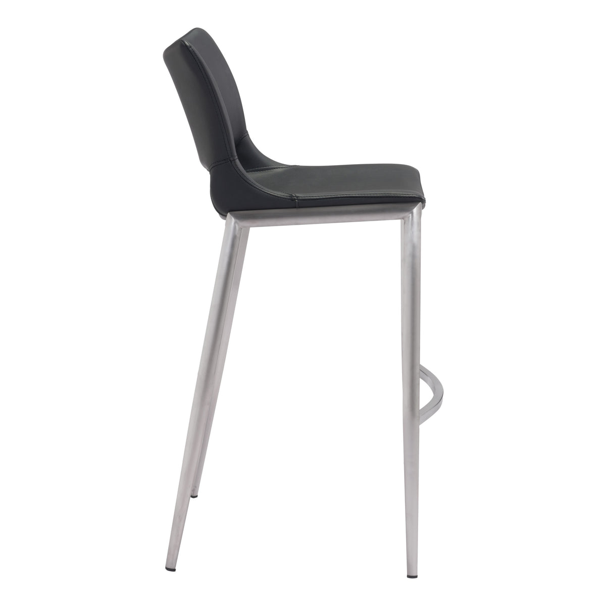 Ace Barstool (Set of 2) Black & Silver