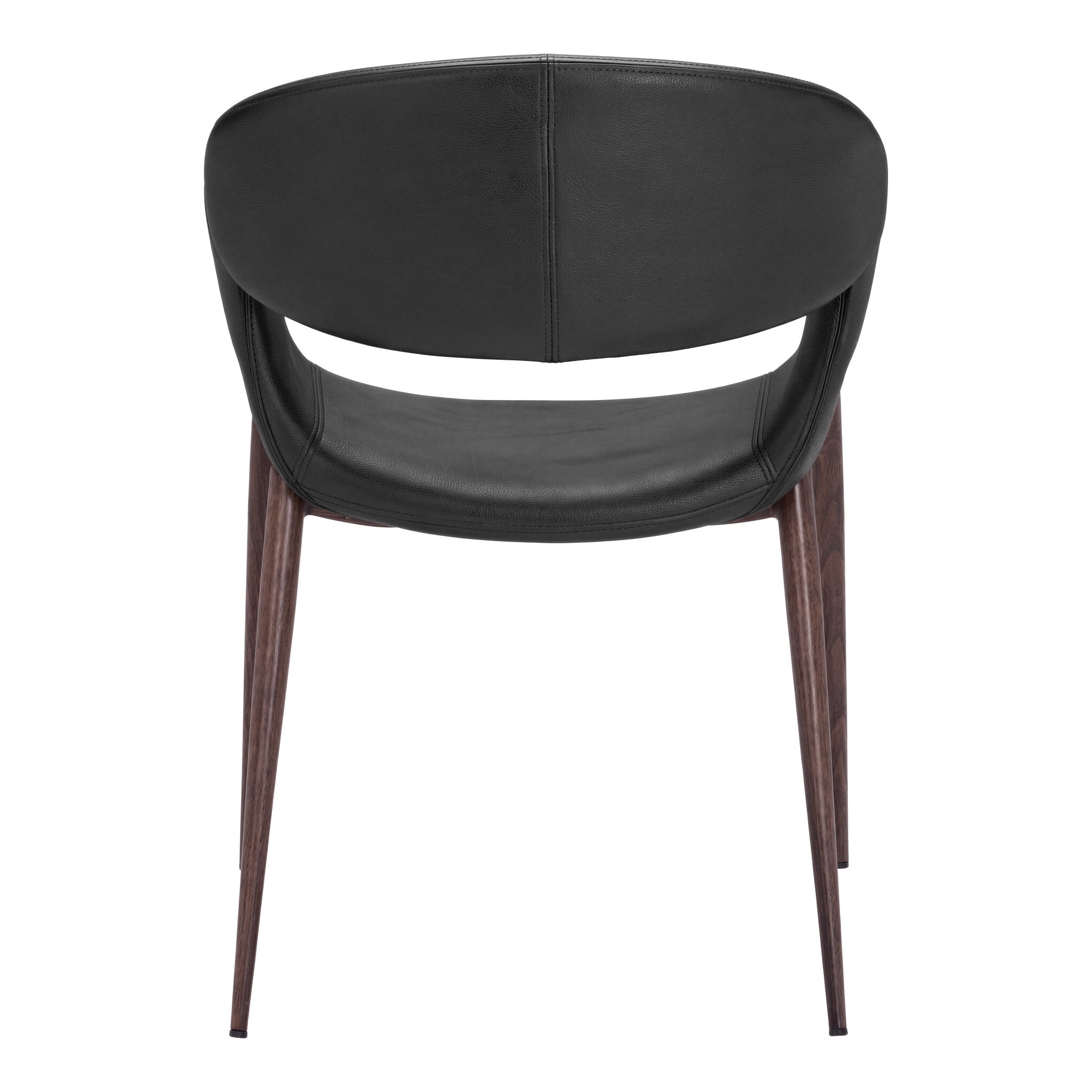 Limay Dining Chair (Set of 2) Black & Walnut