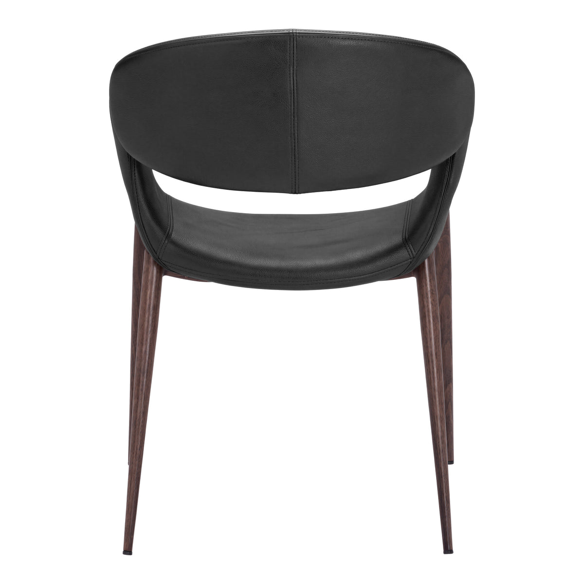 Limay Dining Chair (Set of 2) Black & Walnut