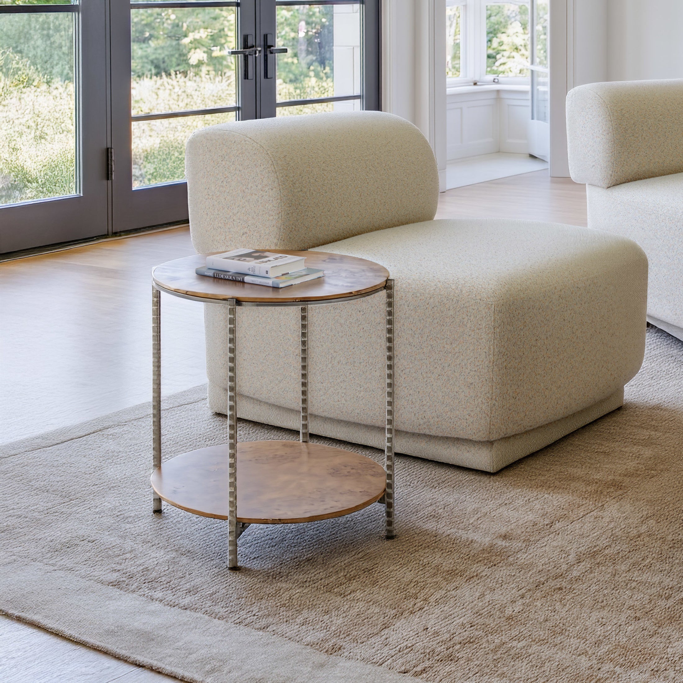 Adna Side Table Brown