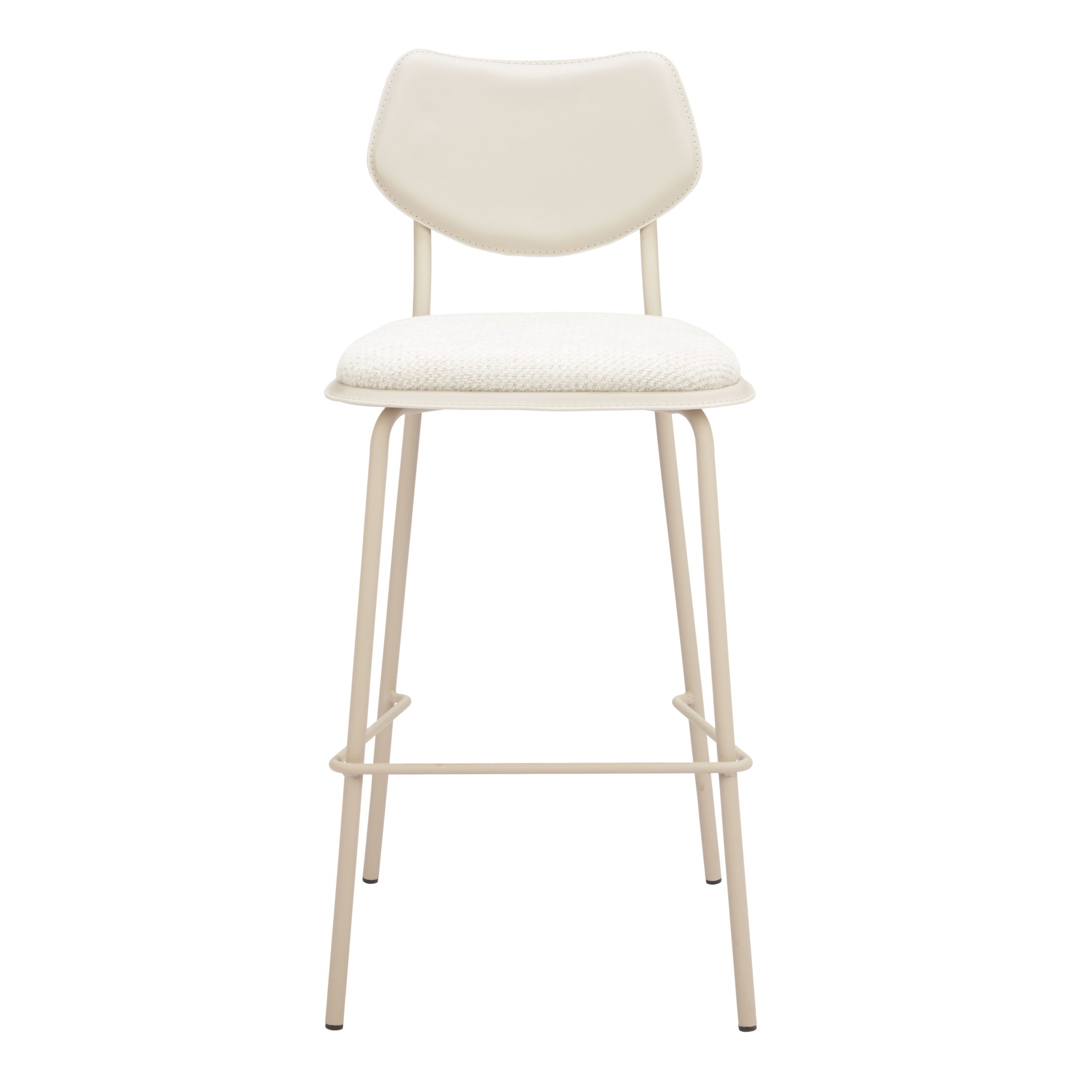 Zeal Barstool (Set of 4) Light Gray & Beige