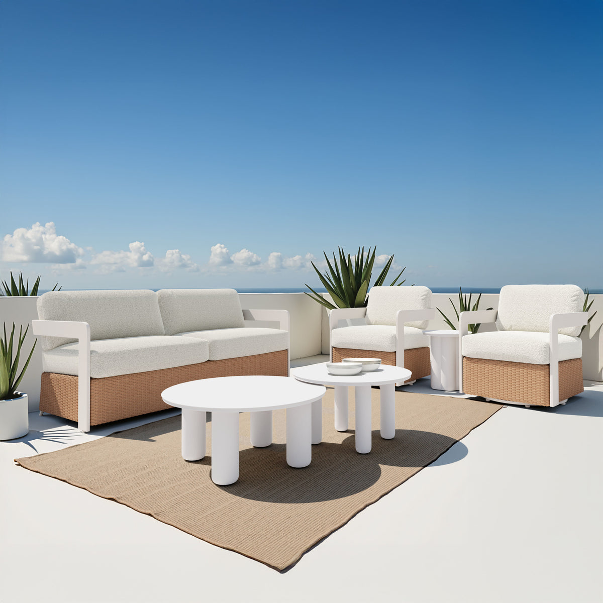 Kogur Side Table White