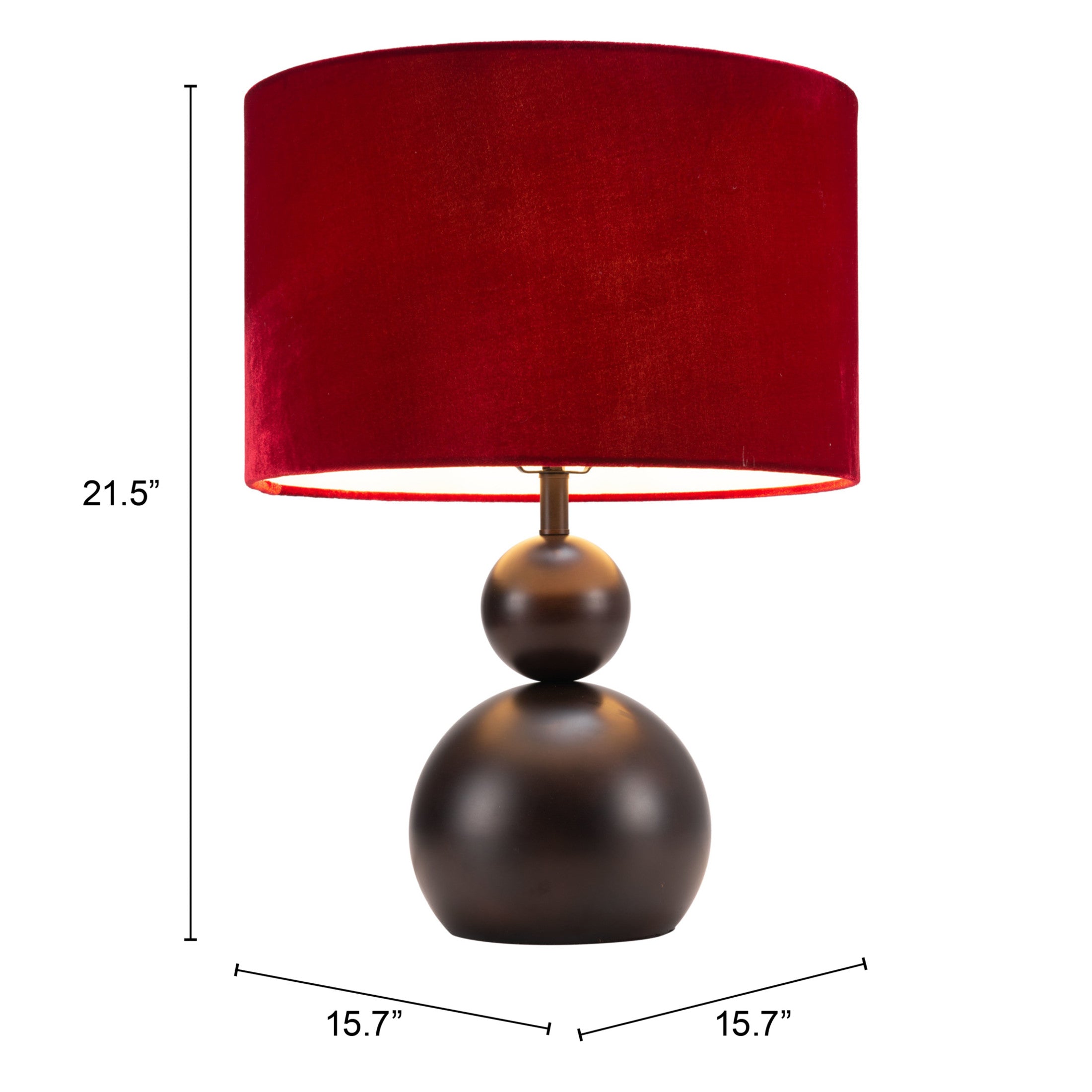 Shobu Table Lamp Red