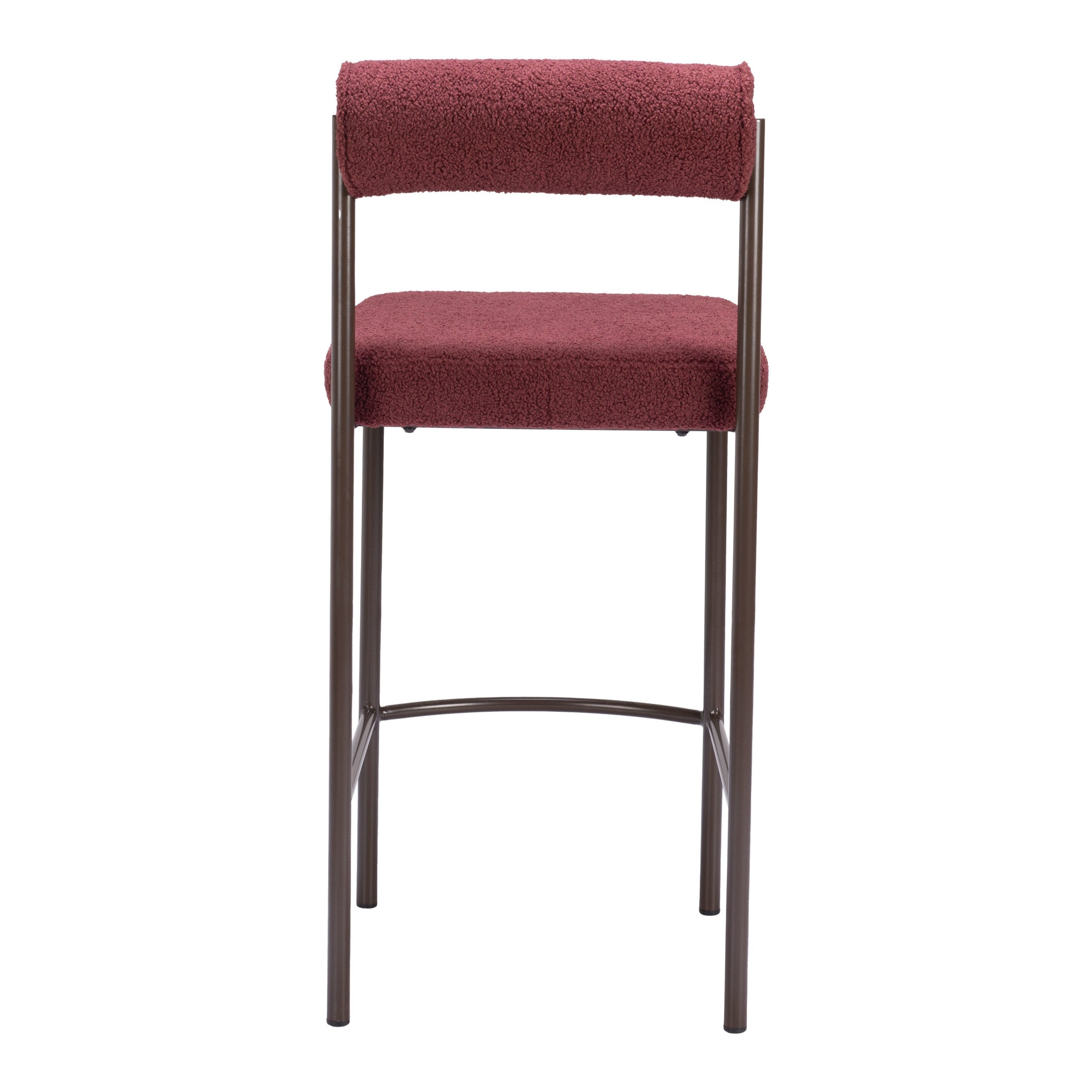 Livorno Counter Stool (Set of 2) Red & Bronze
