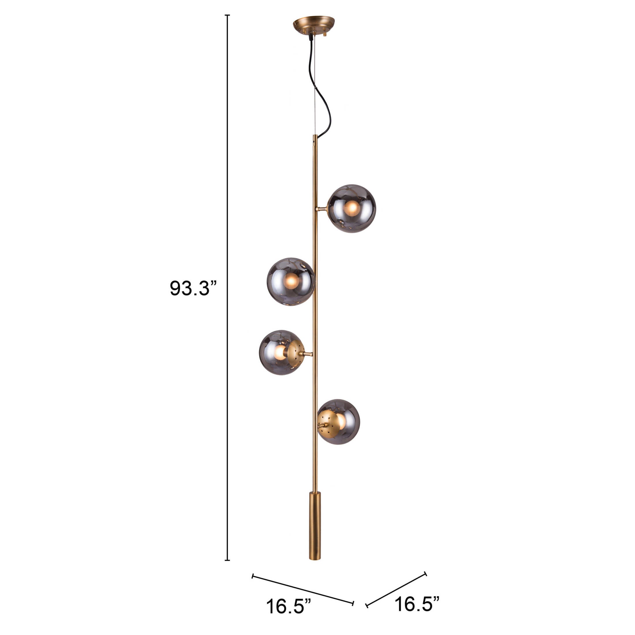 Zatara Ceiling Lamp Brass
