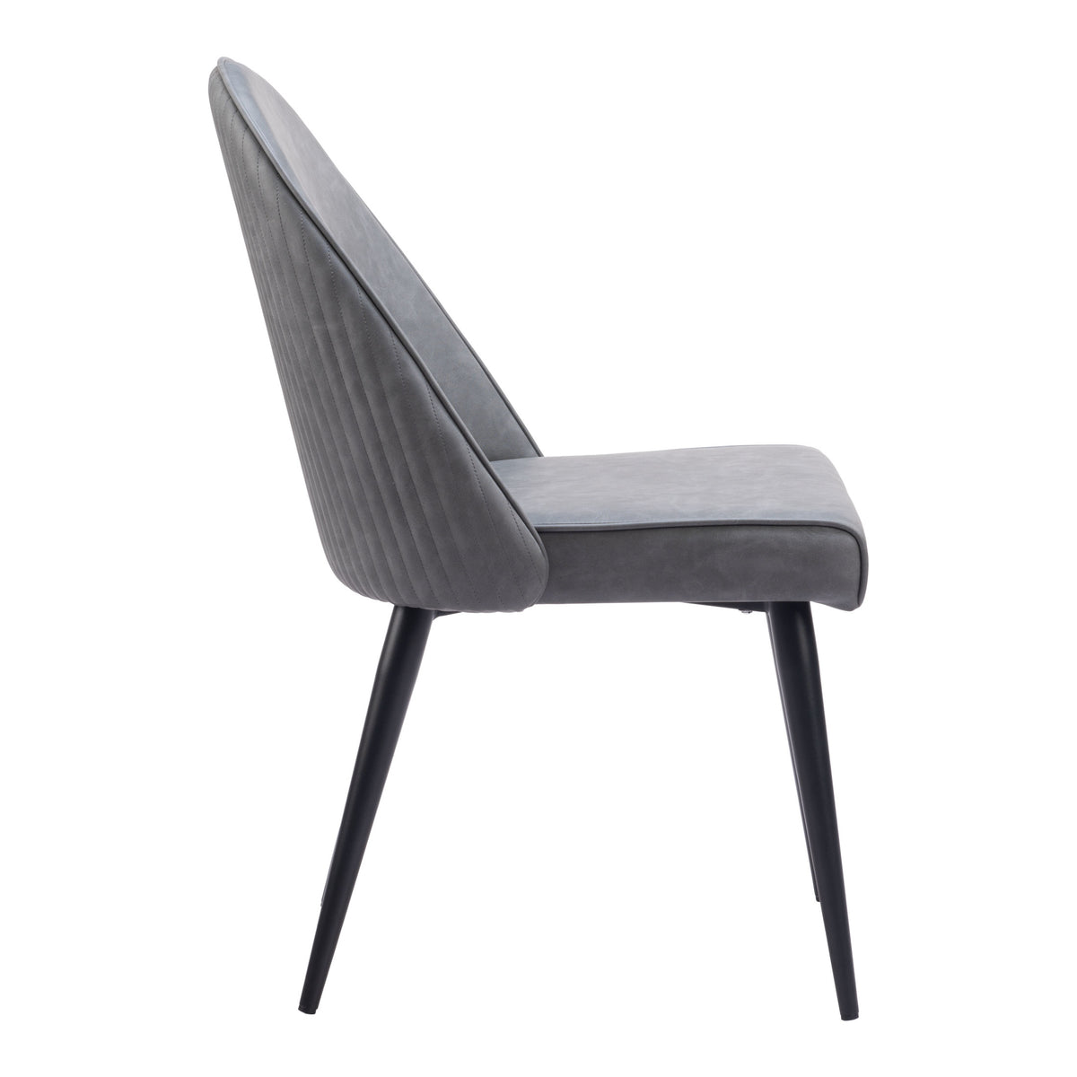 Silloth Armless Dining Chair (Set of 2) Gray