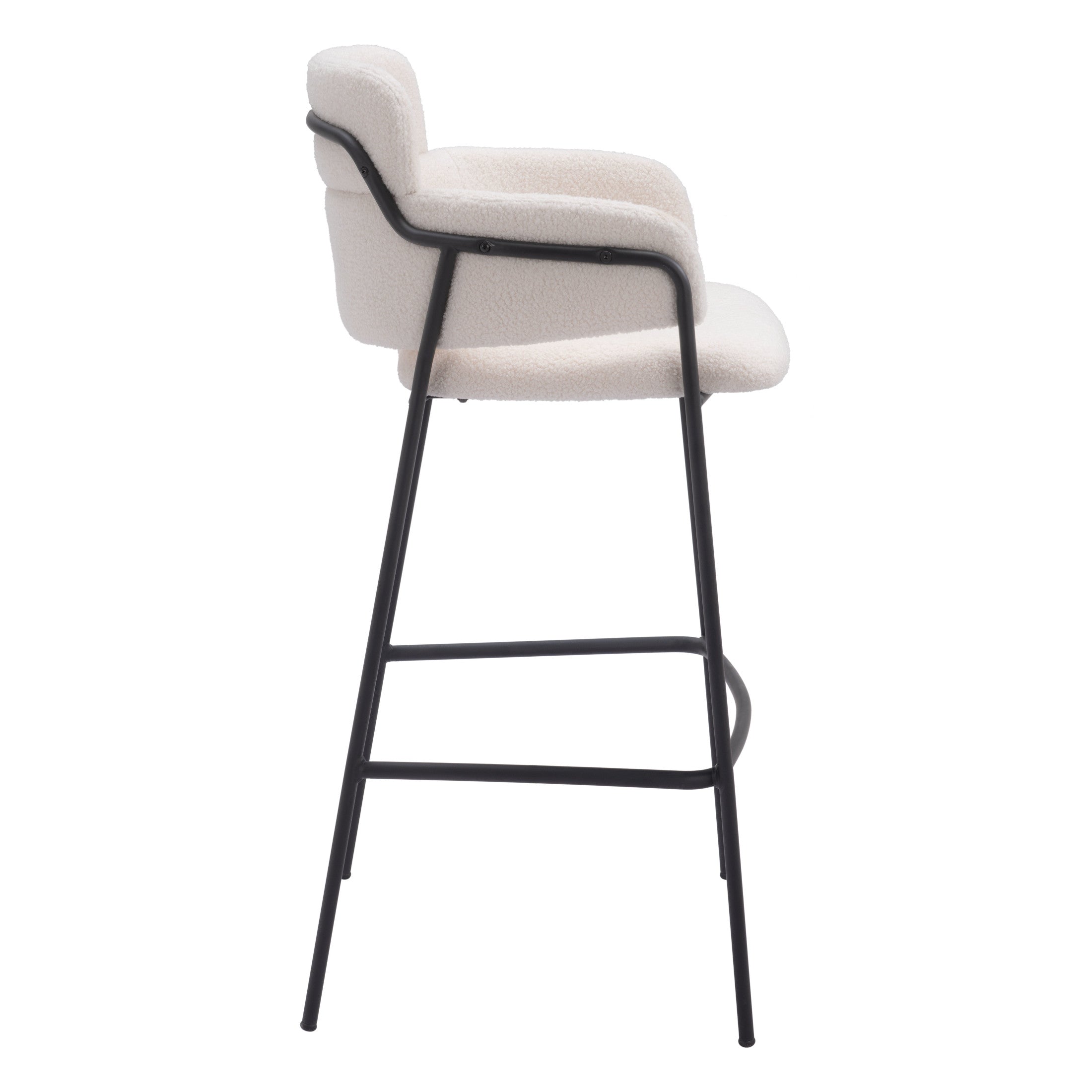 Marcel Barstool (Set of 2) Cream