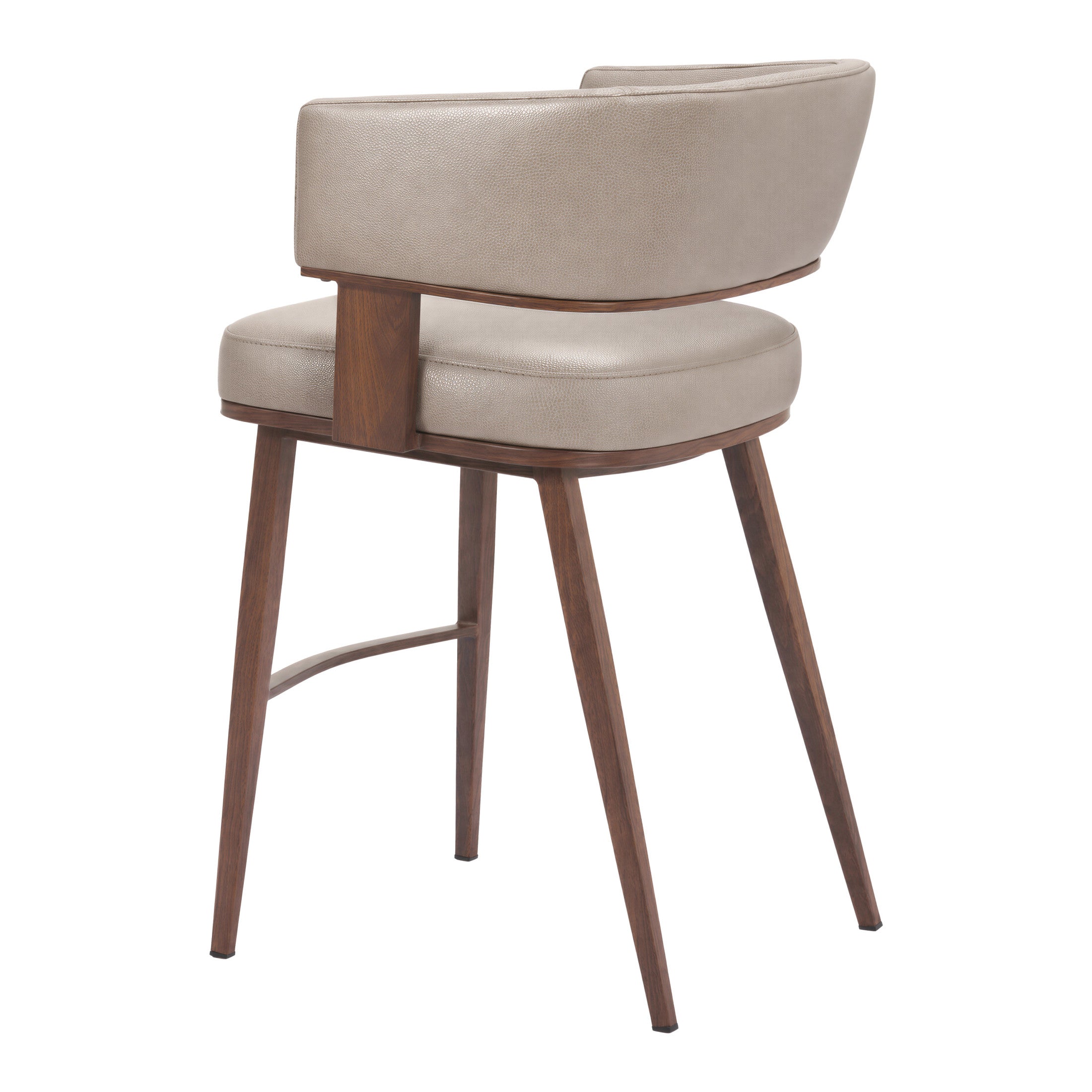 Poise Counter Stool Brown & Walnut