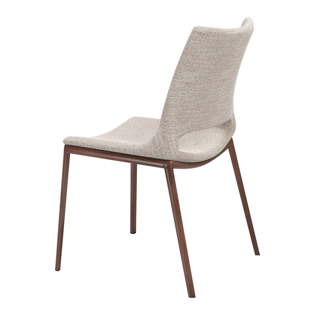 Ace Dining Chair (Set of 2) Beige & Walnut