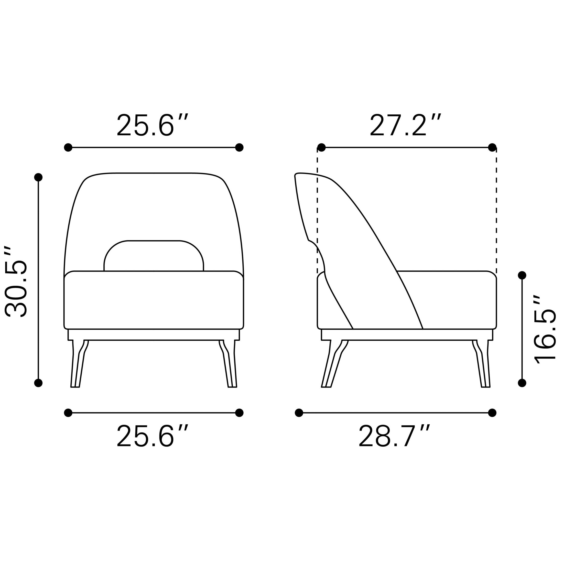 Mistley Accent Chair Gray
