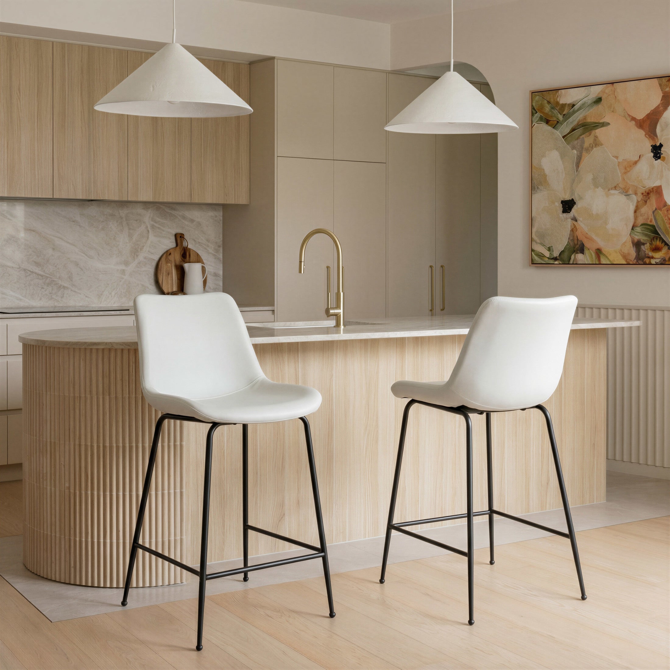 Byron Counter Stool White