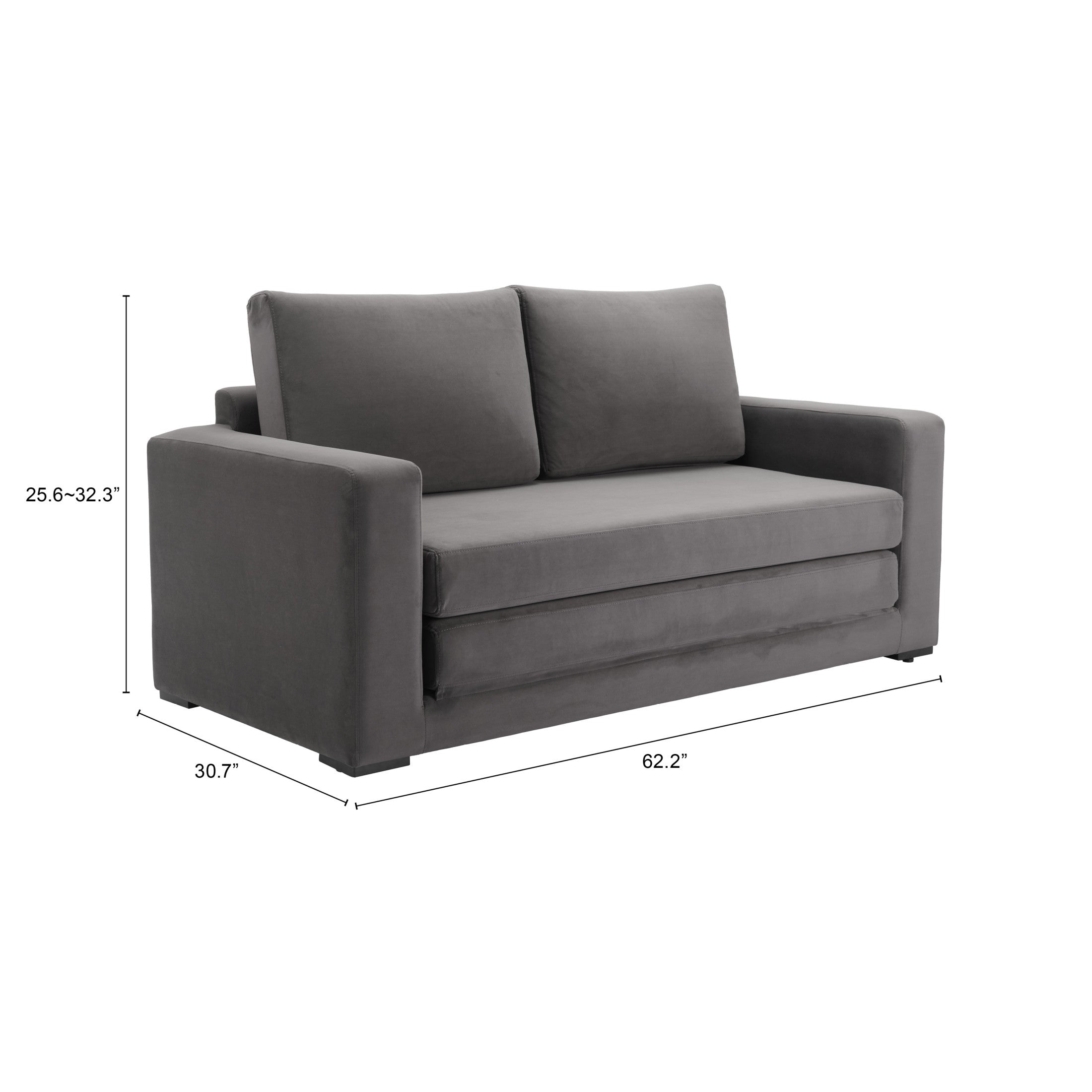 Jide Sleeper Sofa Gray