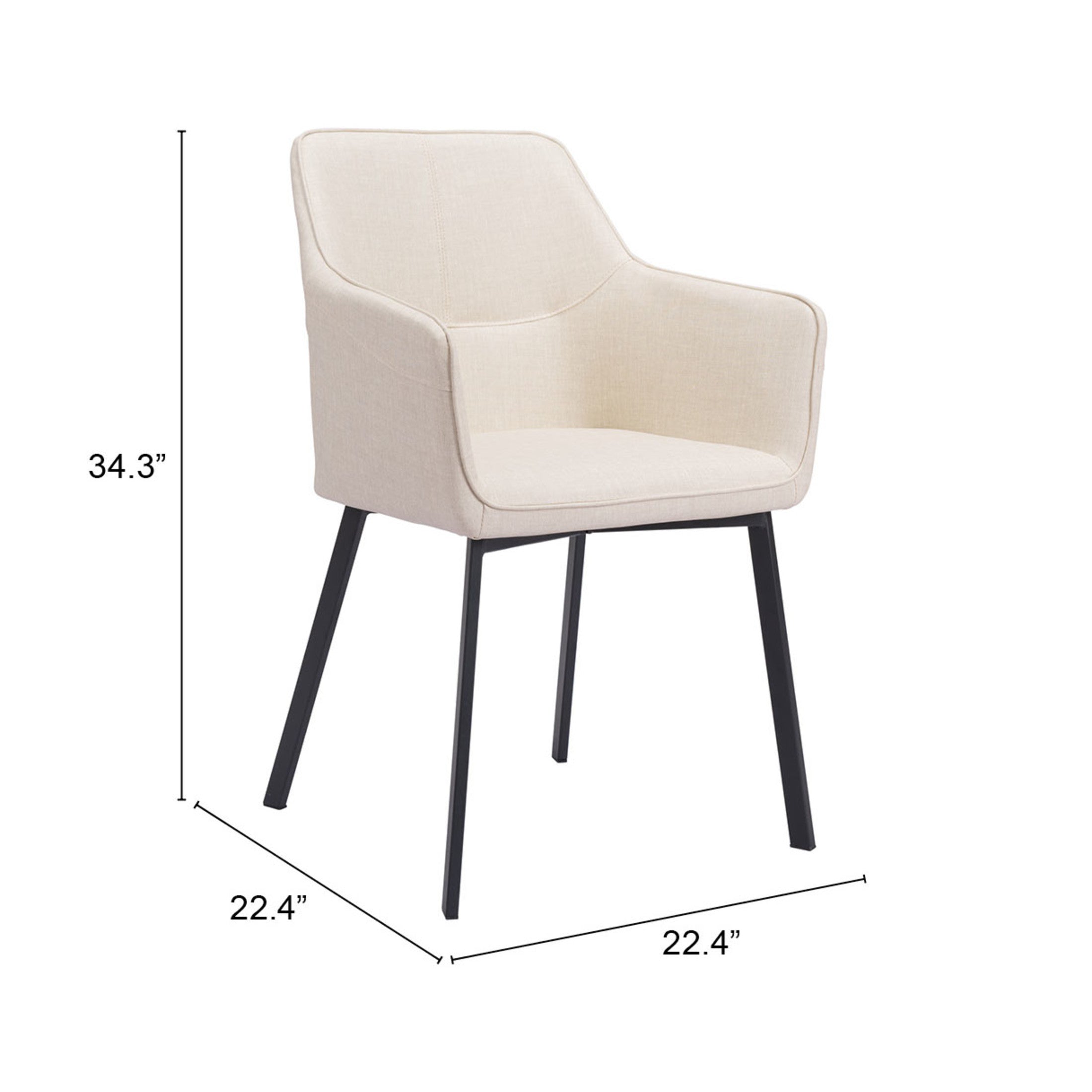 Adage Dining Chair (Set of 2) Beige