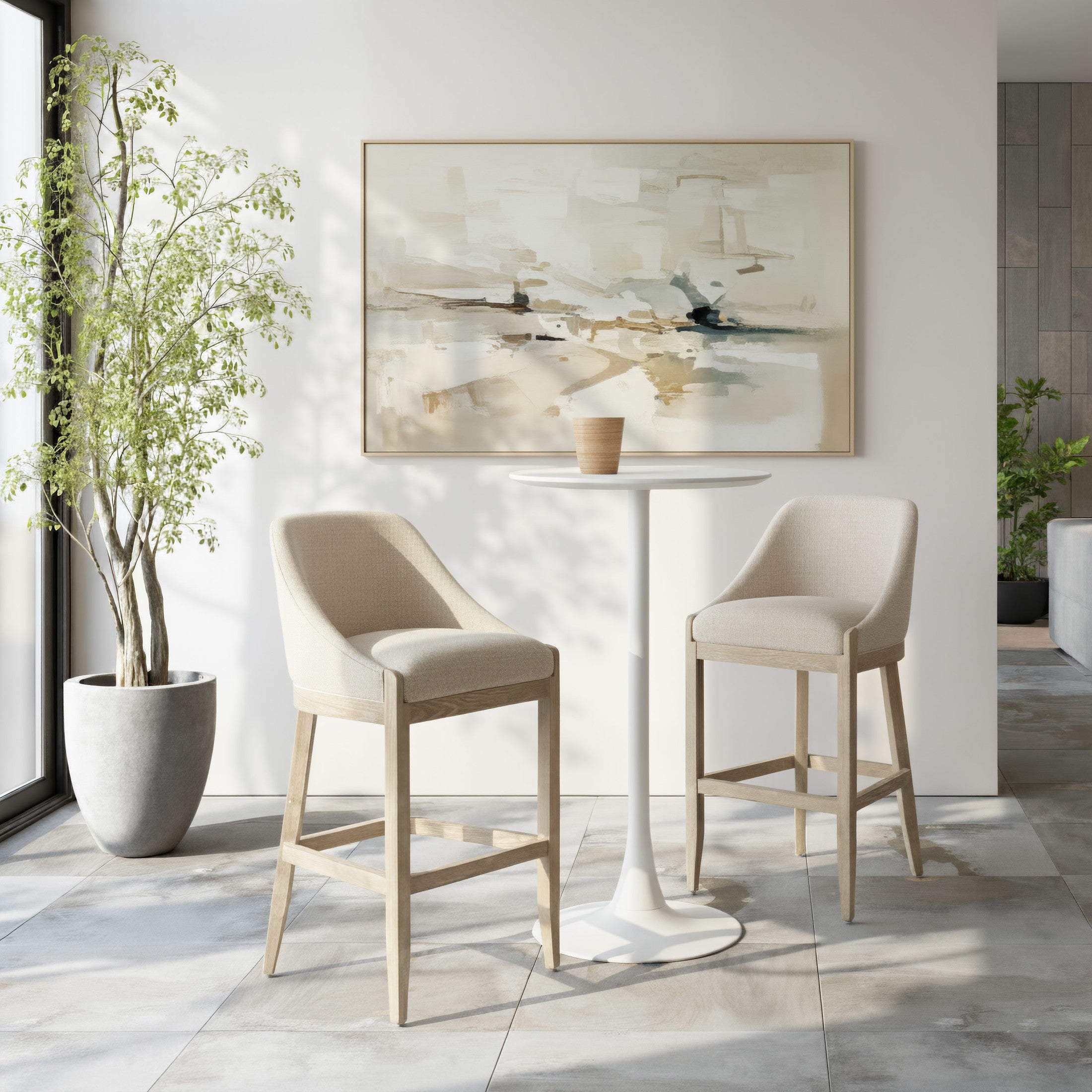 Calmo Barstool Beige