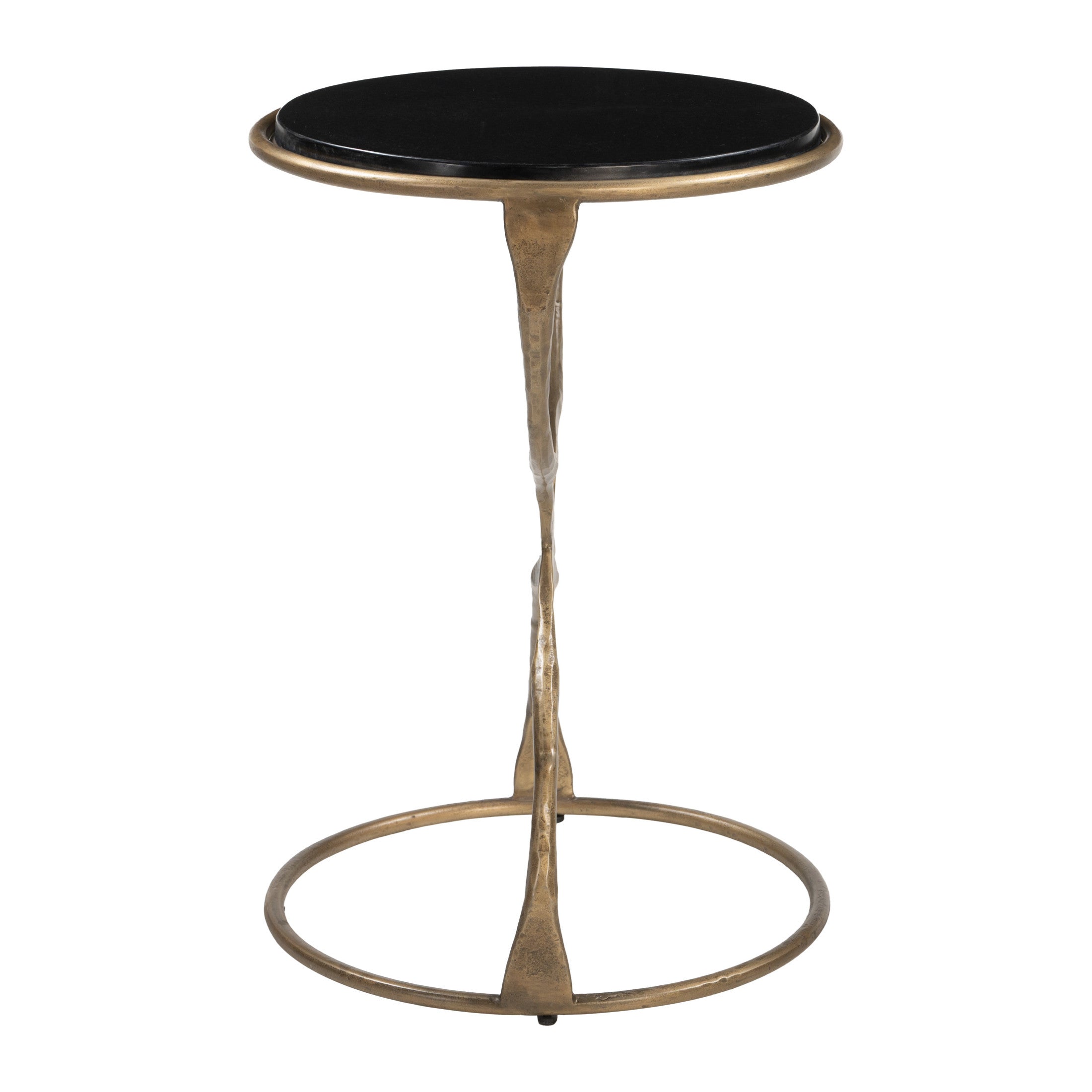 Tempus Accent Table Black & Brass