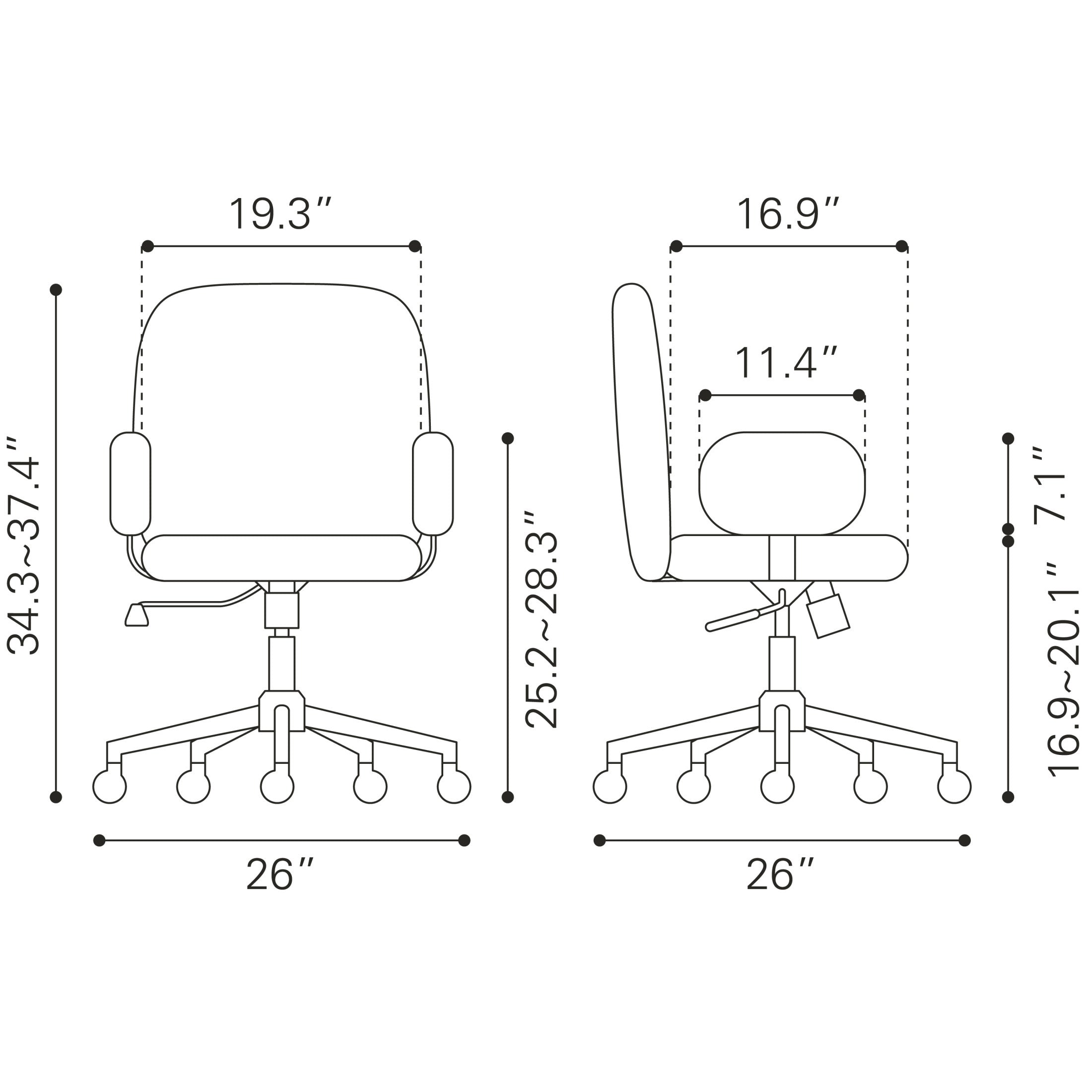 Lionel Office Chair Beige