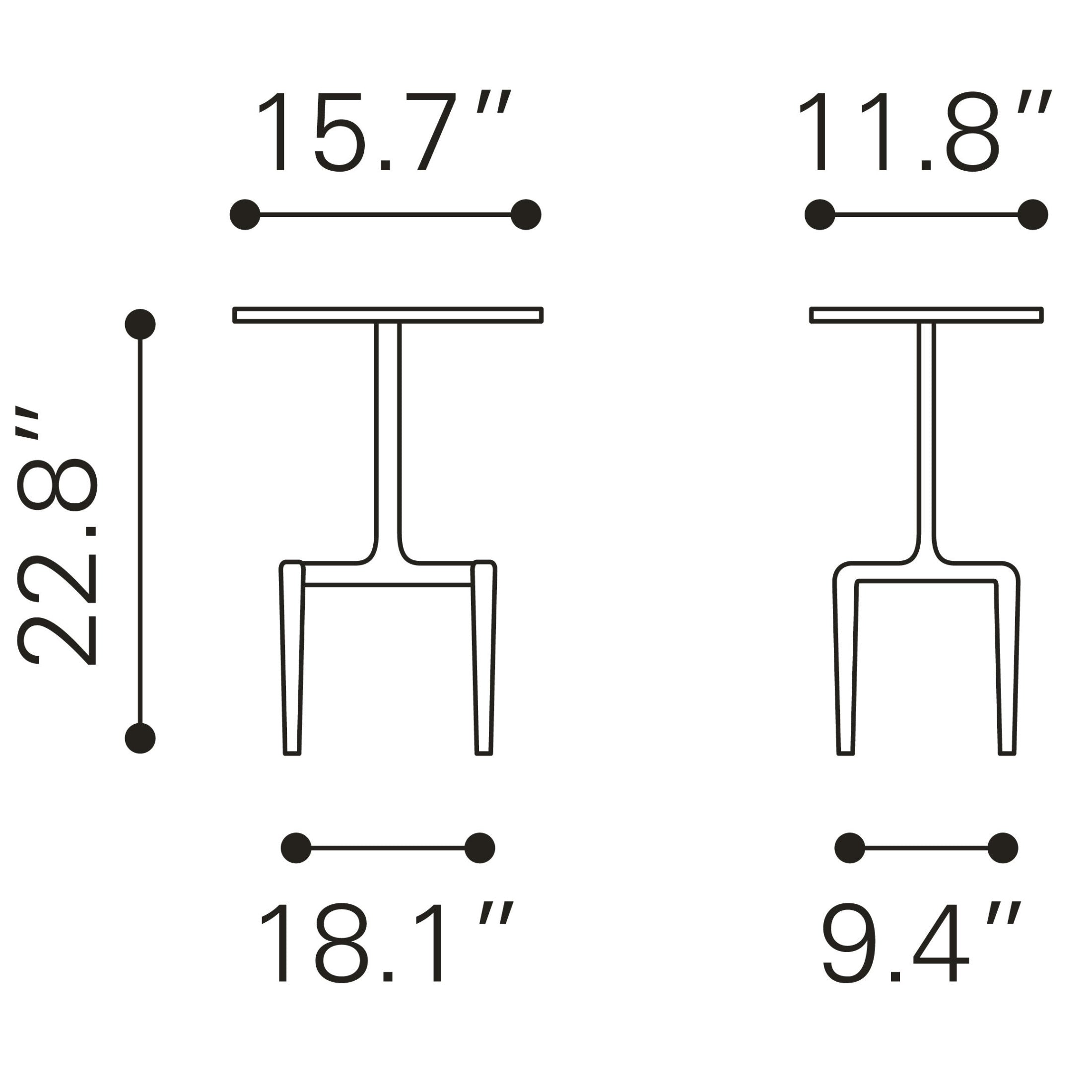 Clement Side Table White & Gold