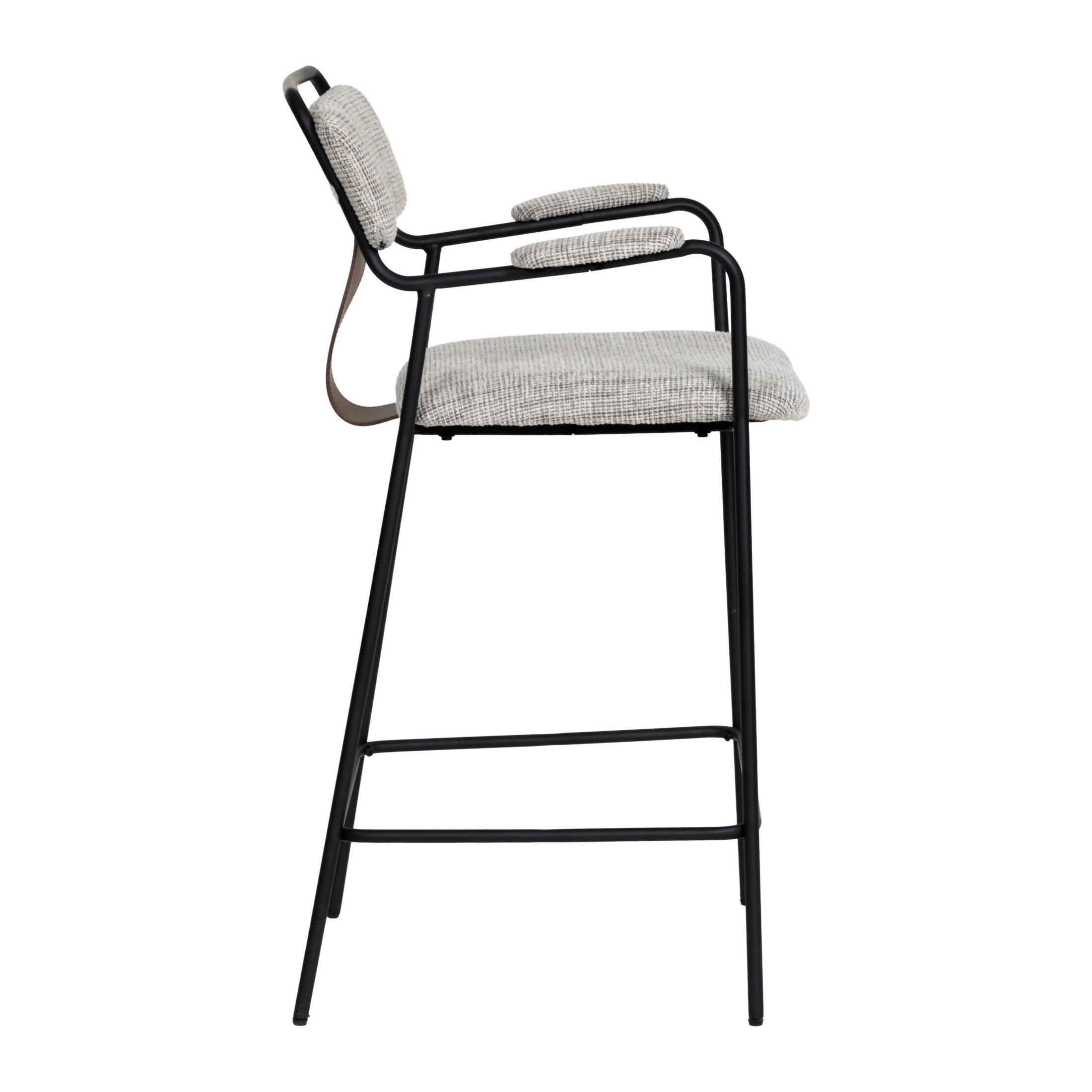 Couva Counter Stool (Set of 2) Gray Tweed