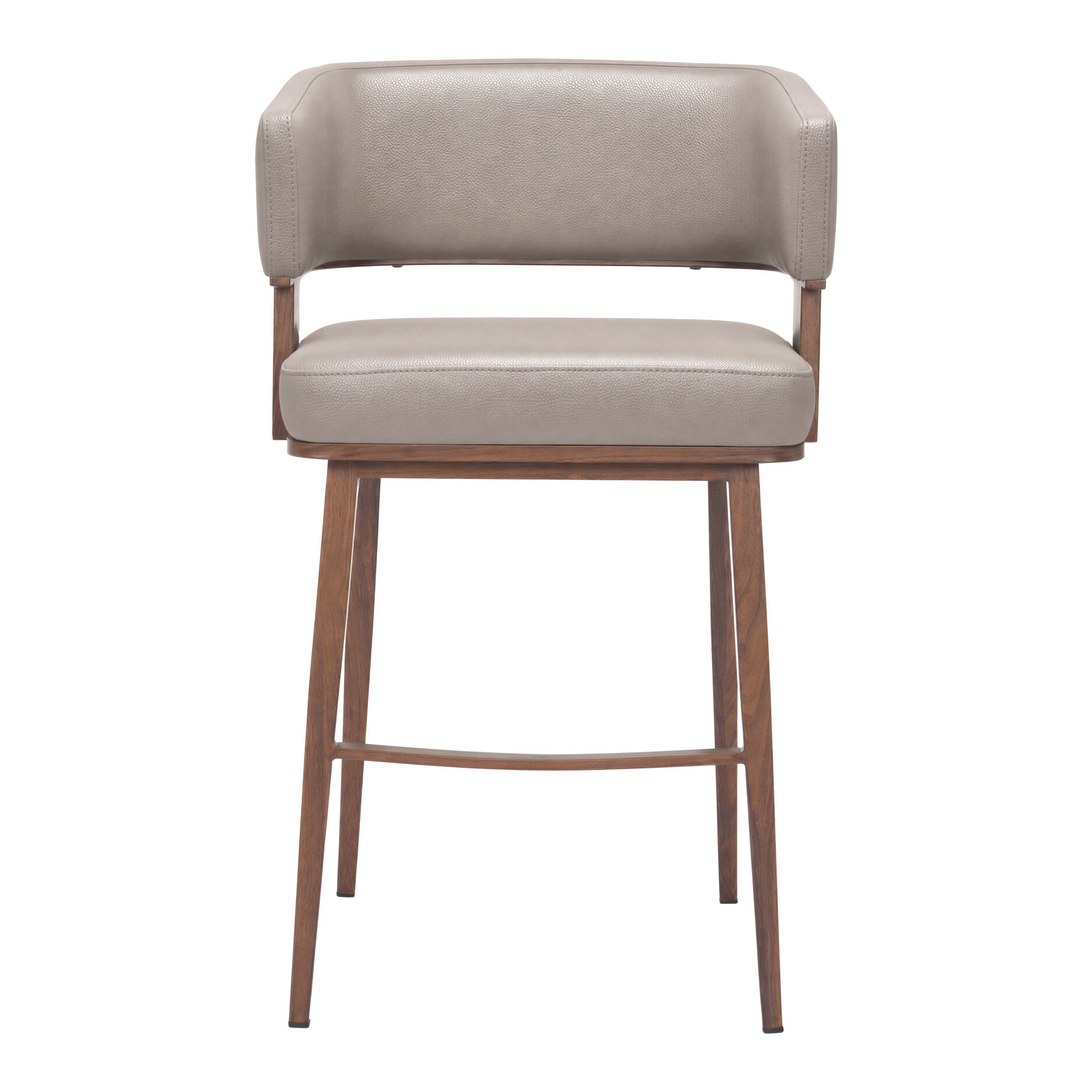 Poise Counter Stool Brown & Walnut