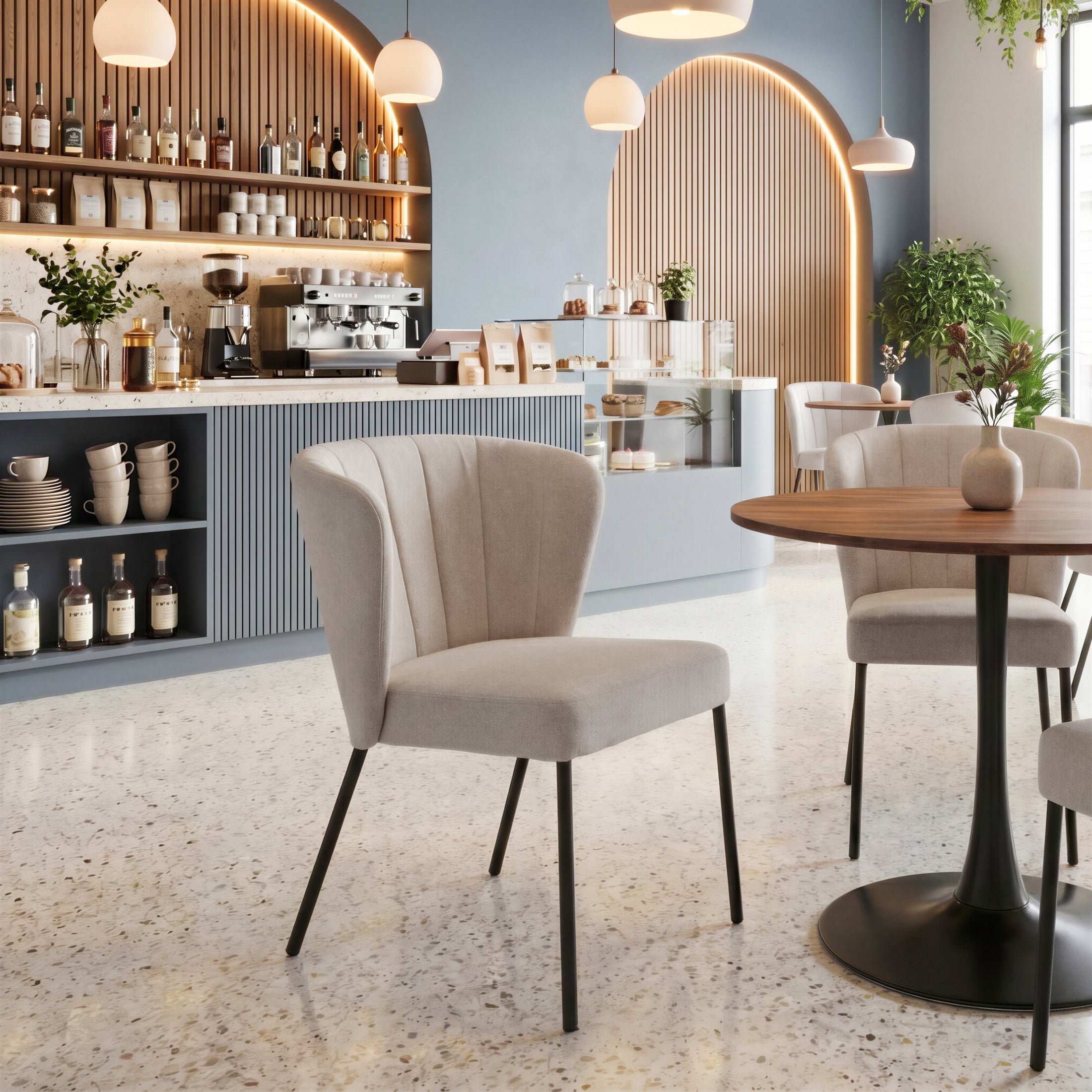 Aimee Dining Chair (Set of 2) Beige