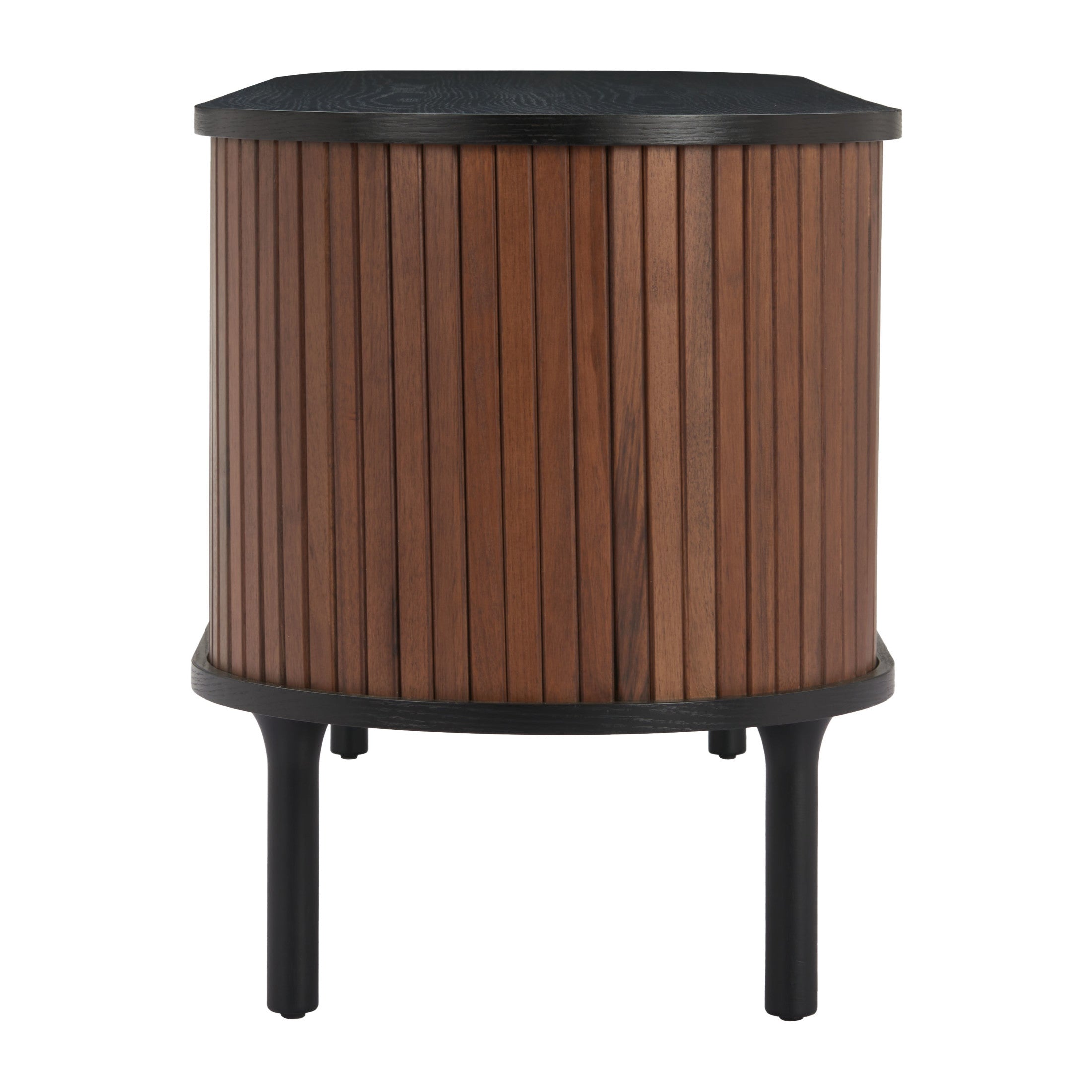 Koriana Entertainment Stand Black & Walnut