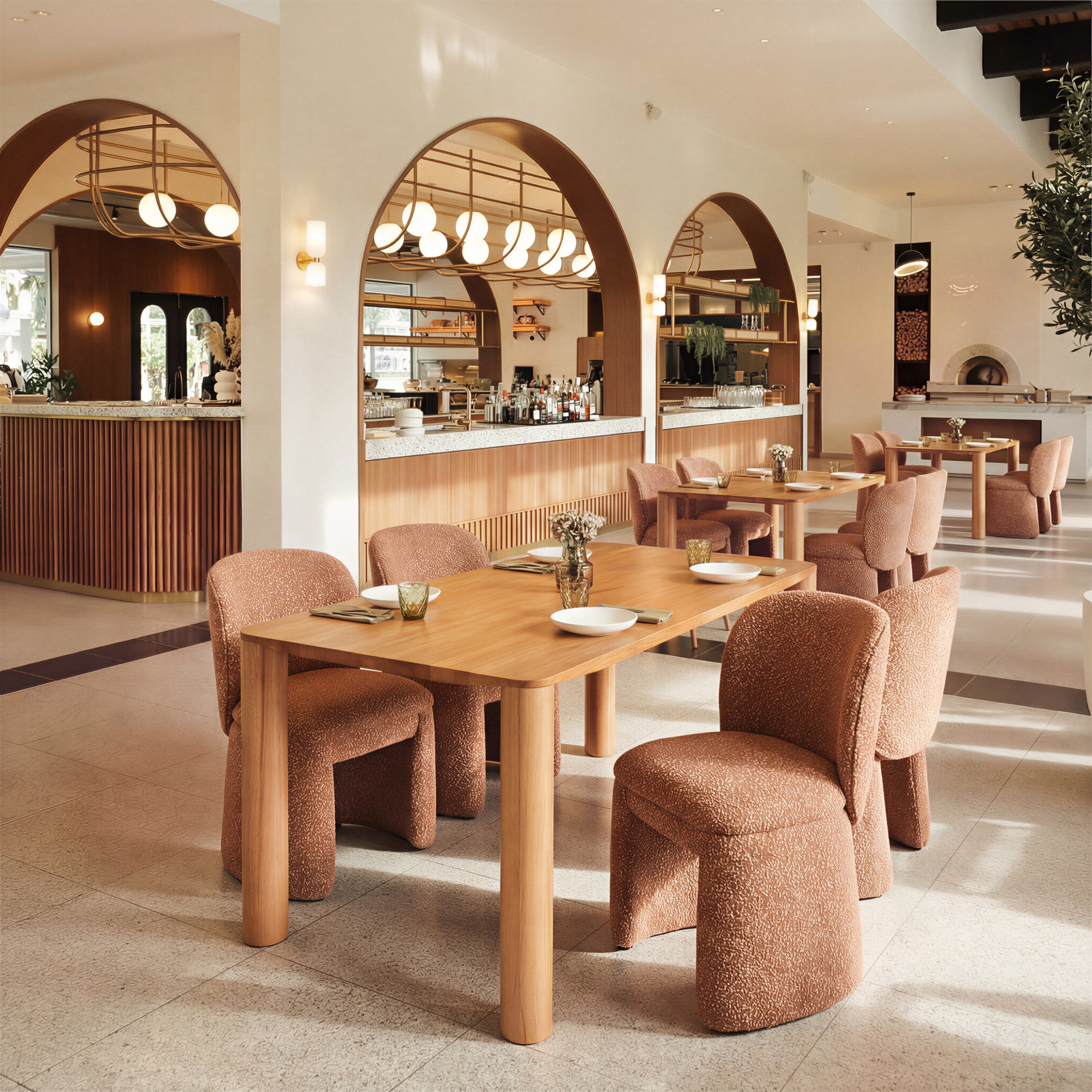 Citrine Dining Chair (Set of 2) Biscuit Brown