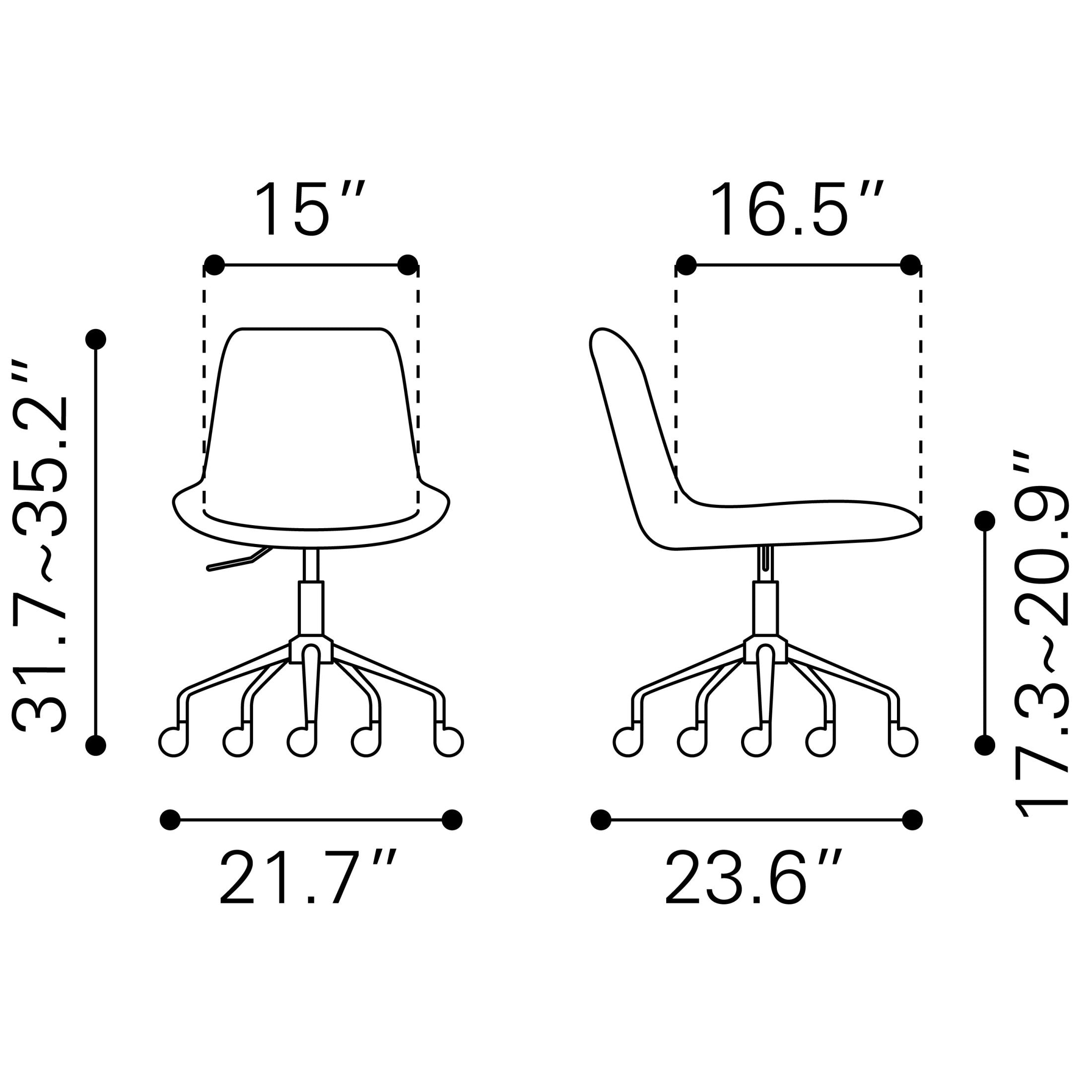 Byron Office Chair Gray